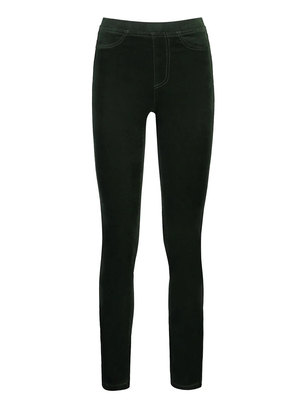 VASSALLI BAY SLIM LEG CORD PULL ON PANT FOREST