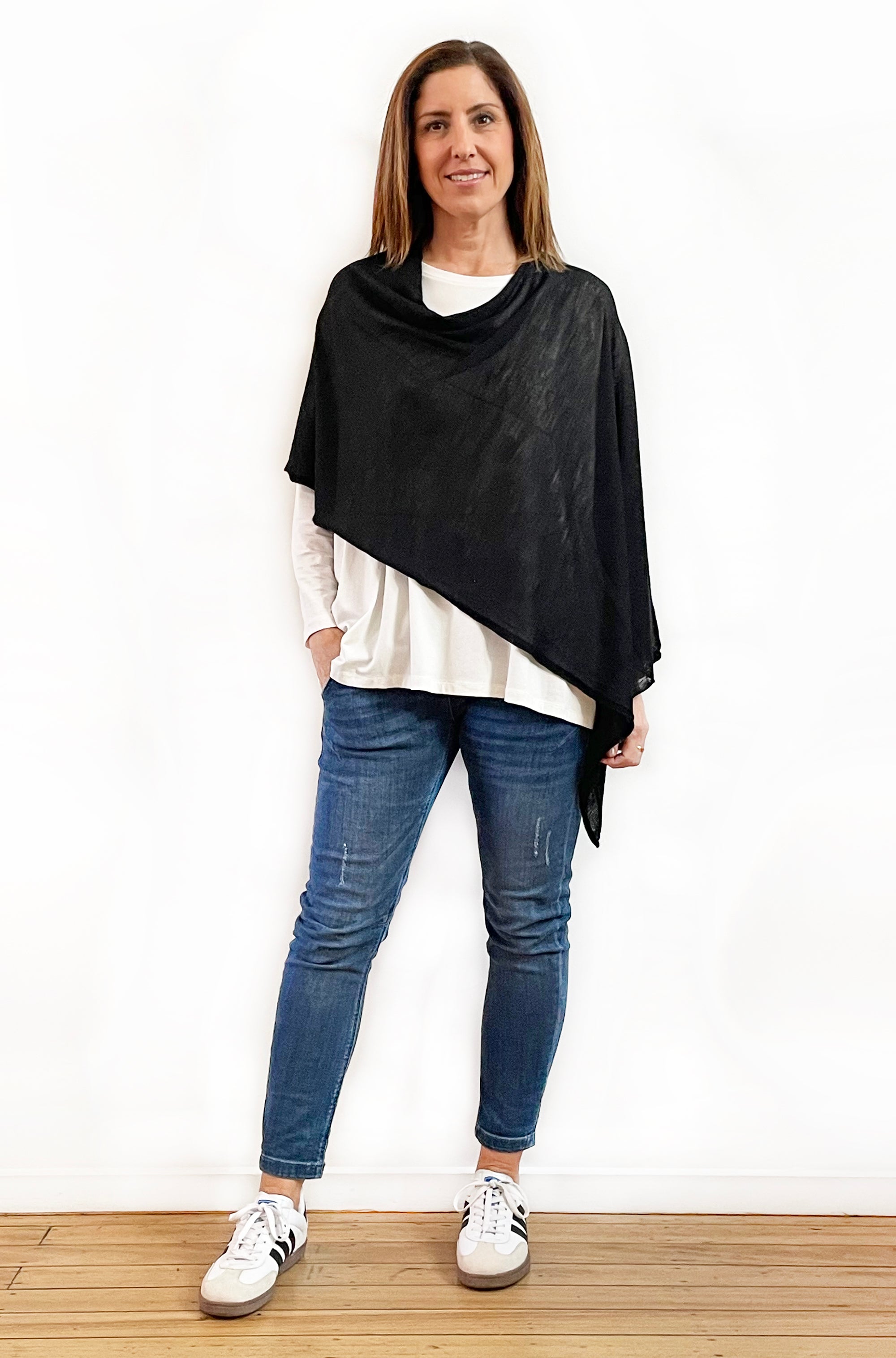 NEXT LEVEL 5-WAY PONCHO BLACK