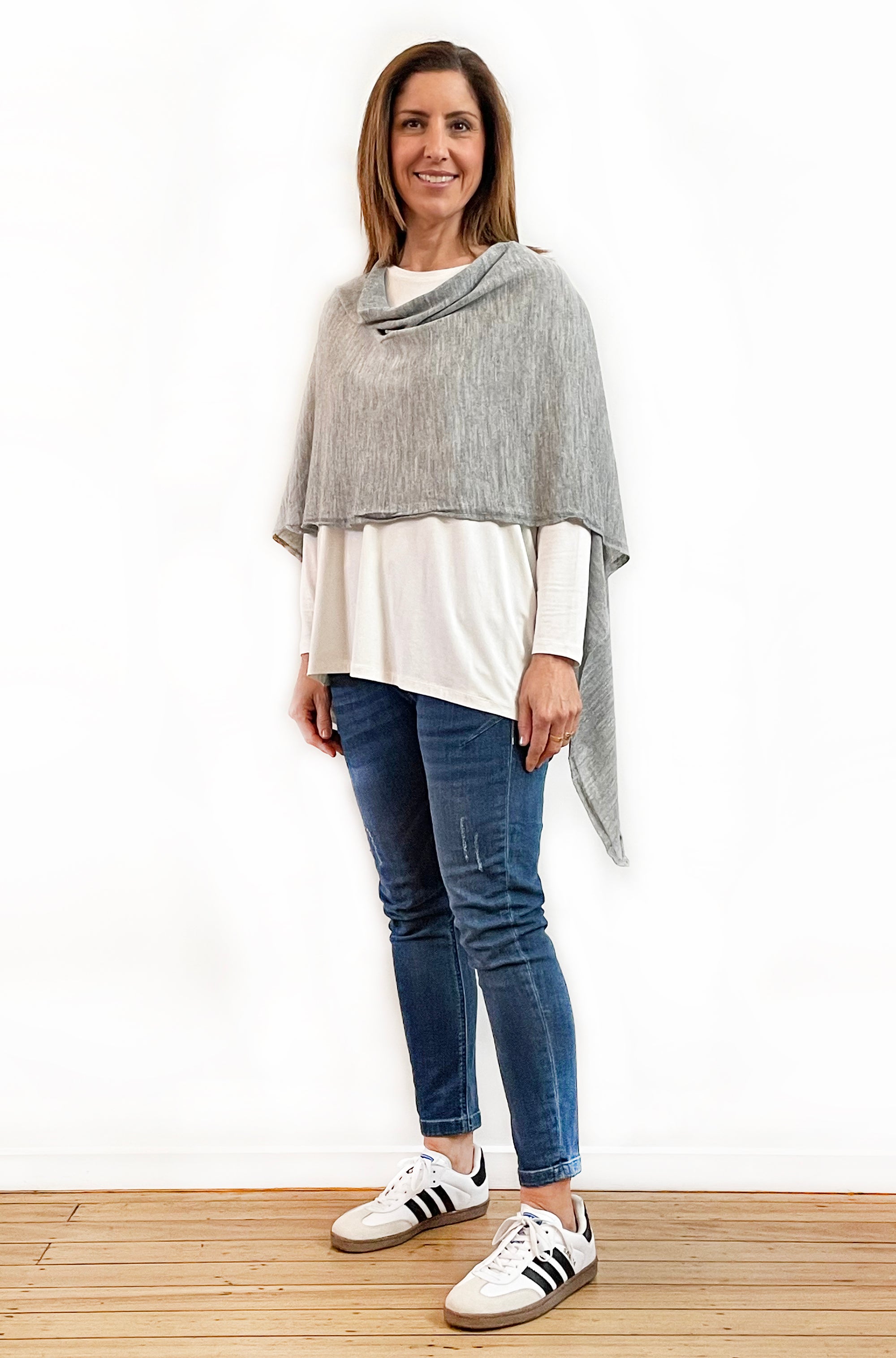 NEXT LEVEL 5-WAY PONCHO GREY