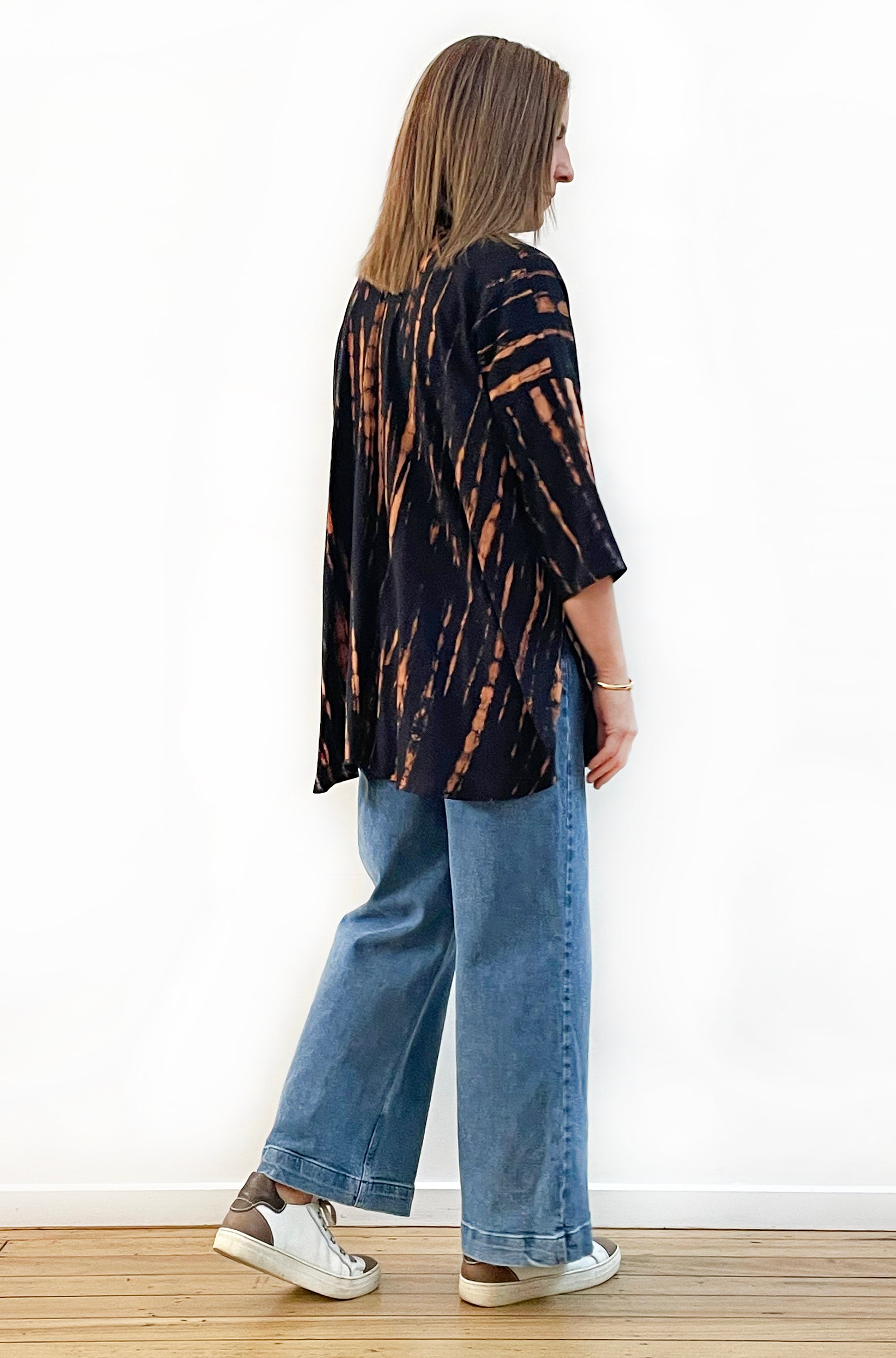 HAND DYED CIRCLE TOP BARK SPICE