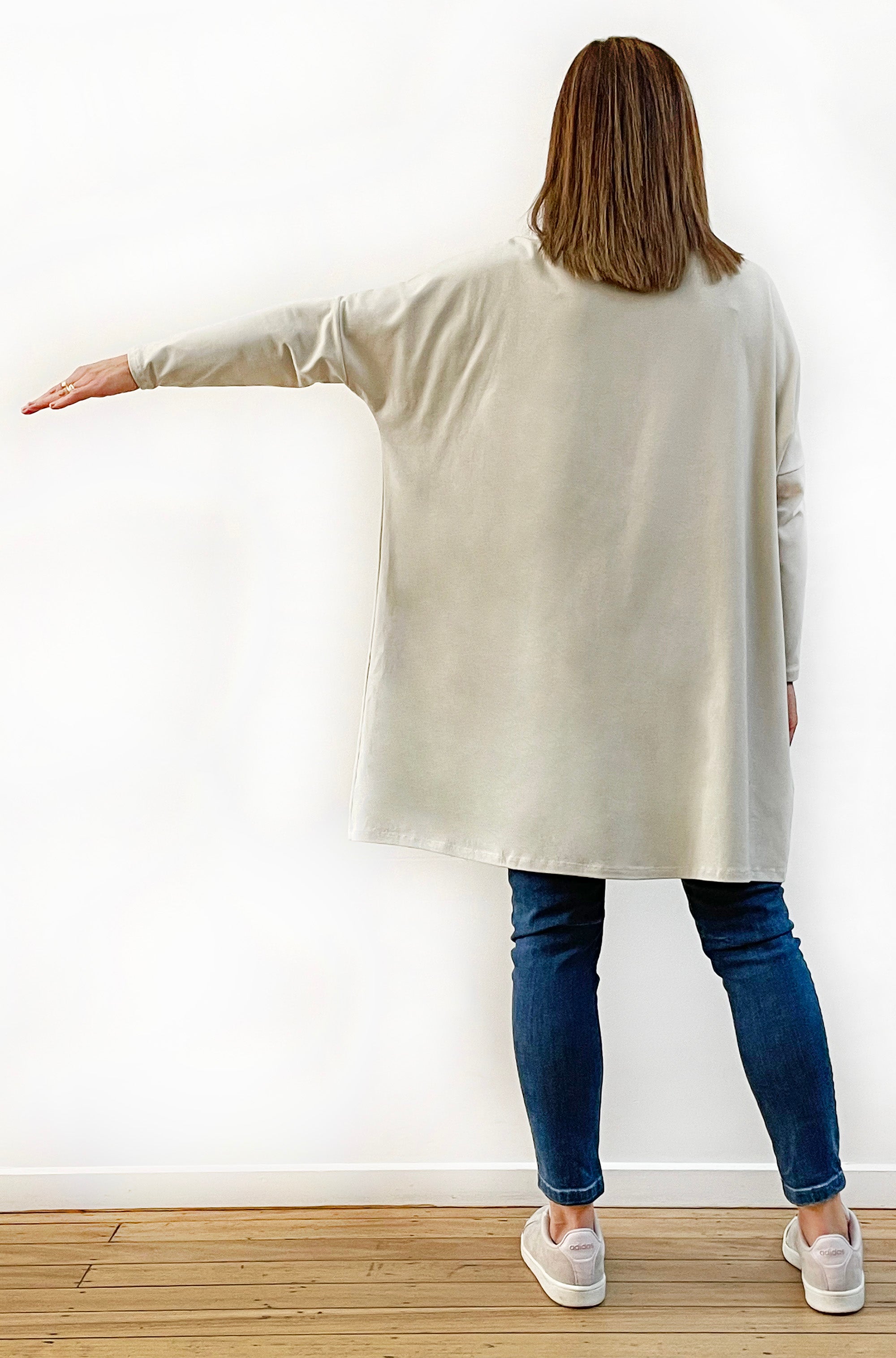 BAMBOO/ORGANIC COTTON BOX TUNIC CALICO