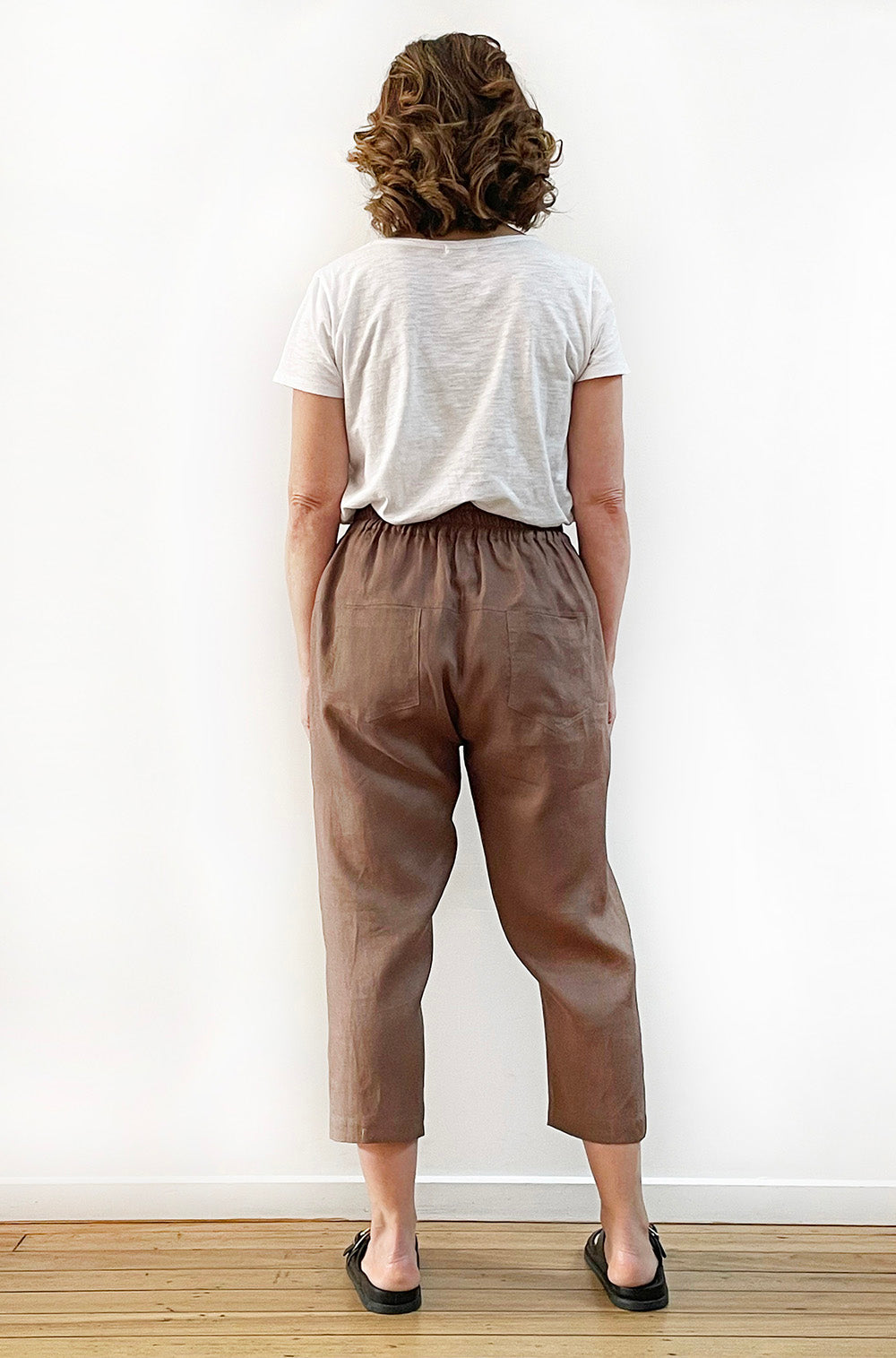 LINEN POCKET PANT MOCHA