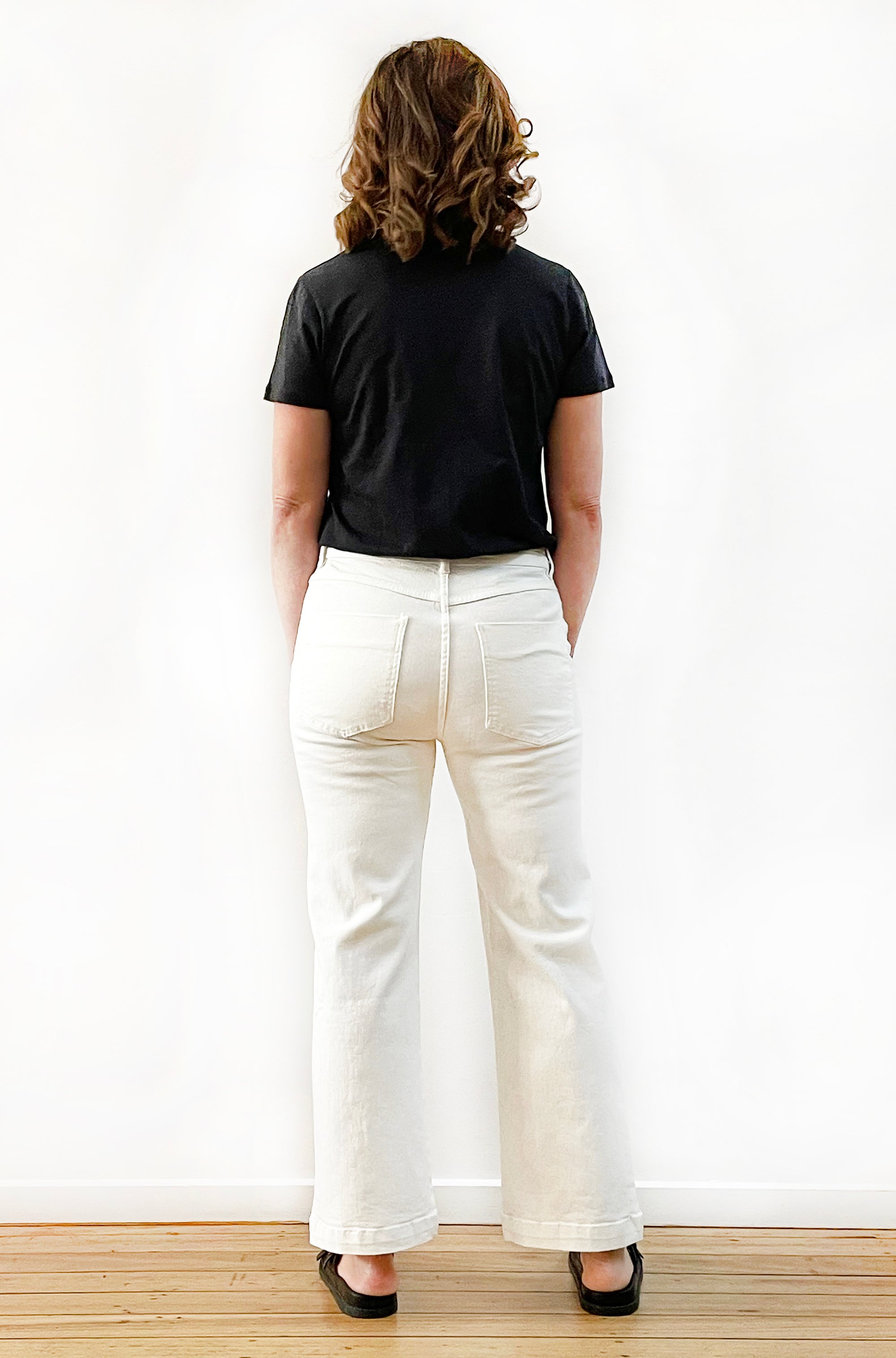 DRICOPER CODY KICK FLARE IVORY DENIM JEANS