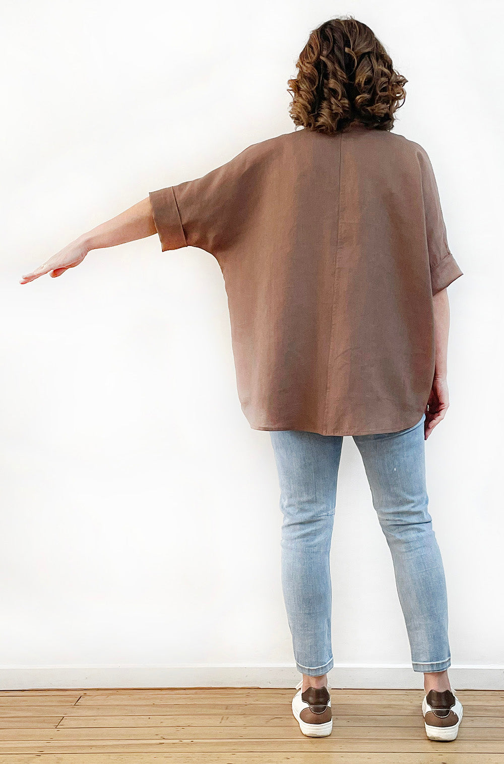 LINEN RELAXED SHIRT MOCHA
