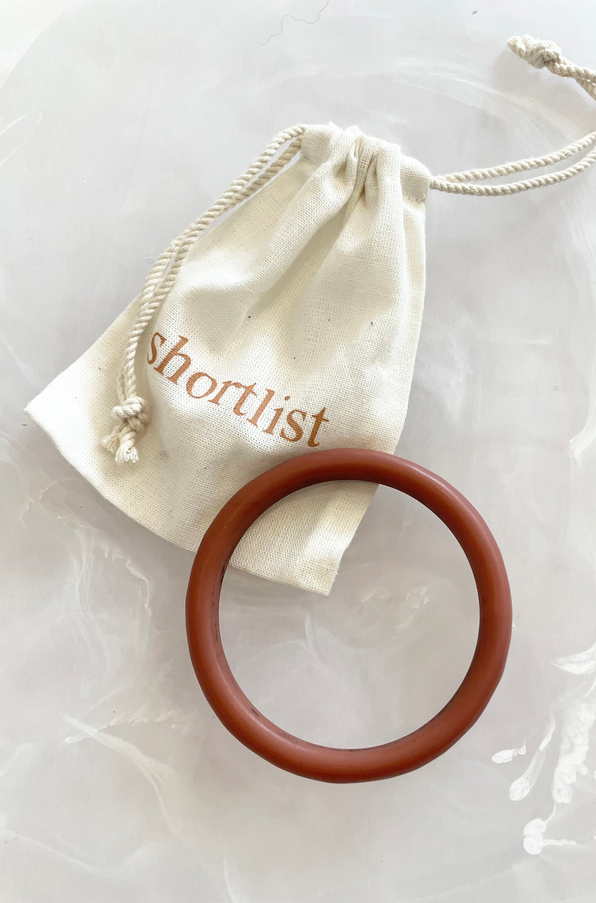 RESIN ROUND BANGLE RUST