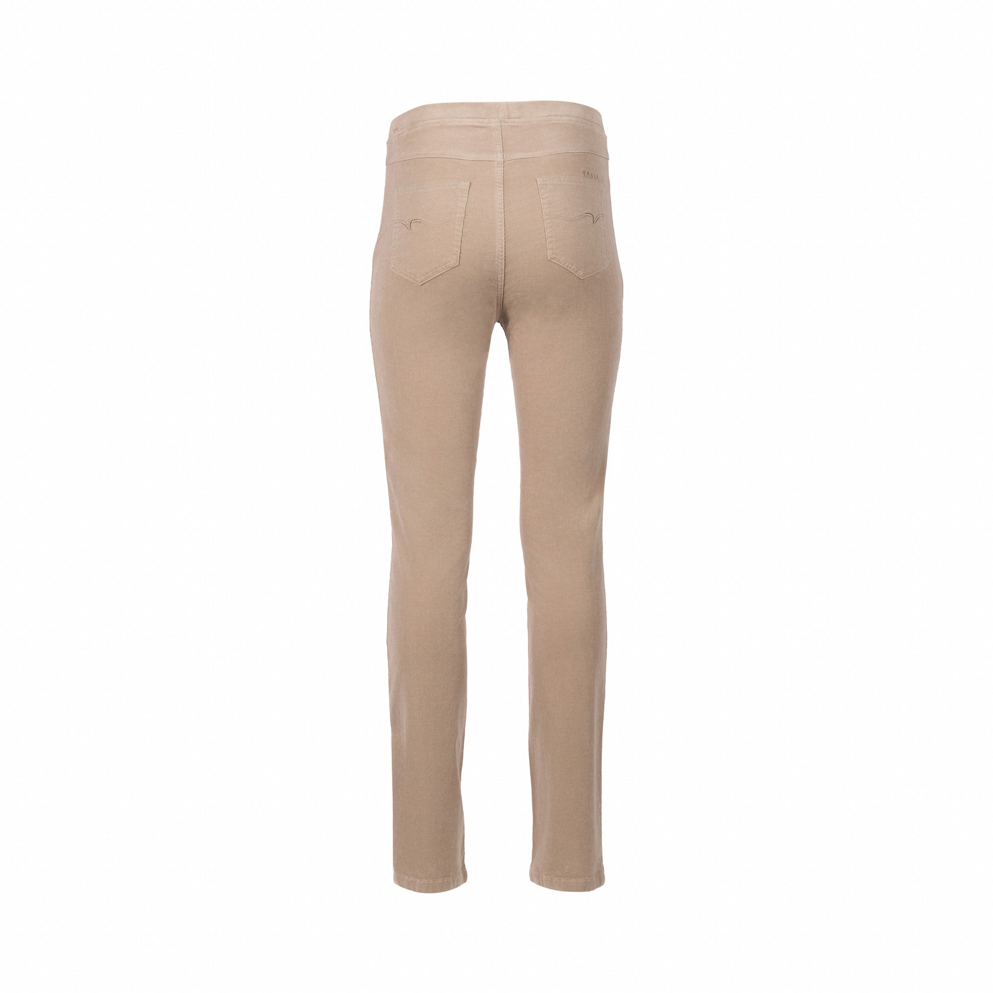 VASSALLI SLIM LEG FULL LENGTH PINWALE CORD PULL ON OAT