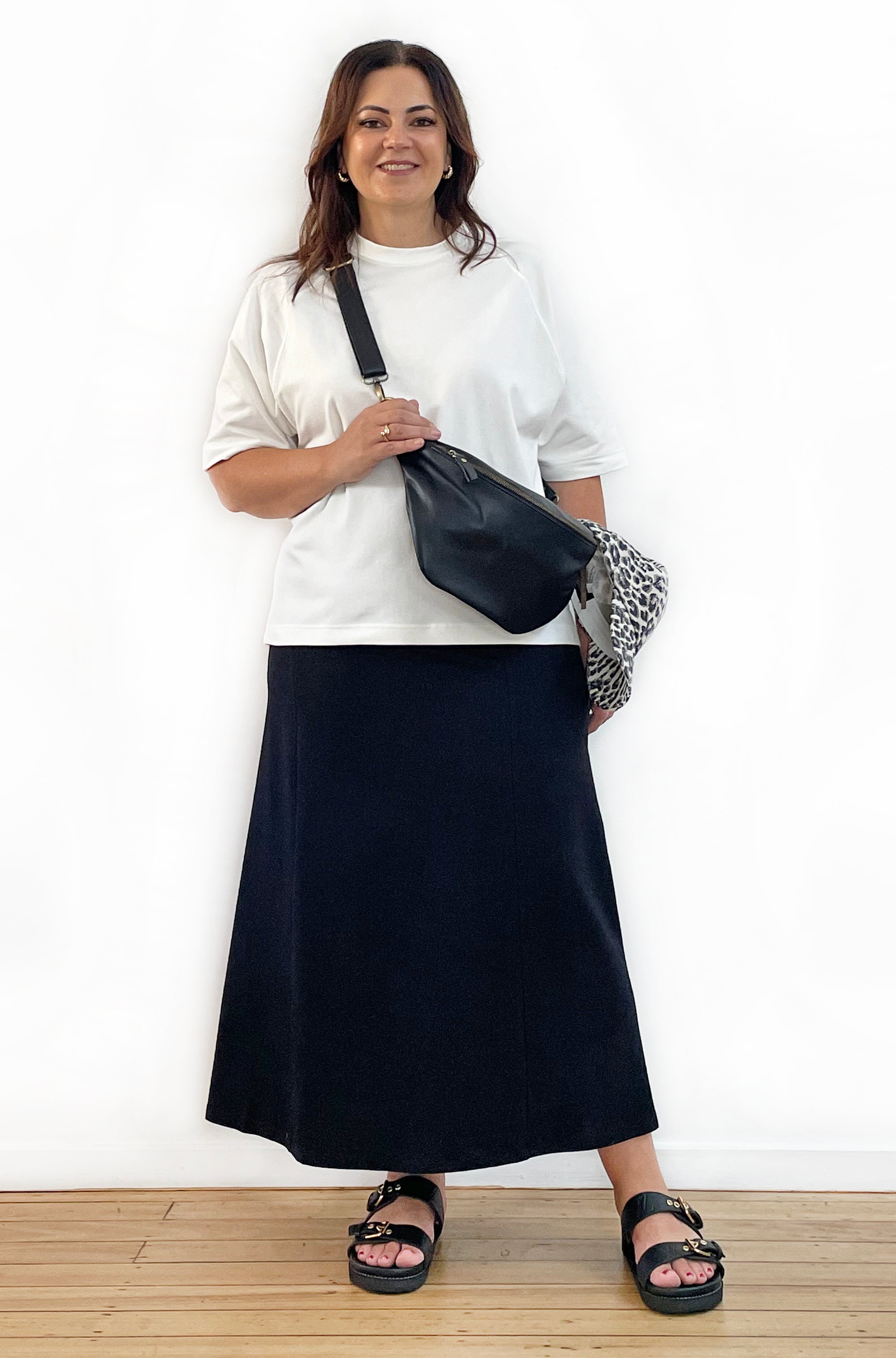 BAMBOO/ORGANIC COTTON SHORT SLEEVE RAGLAN TOP OFF WHITE