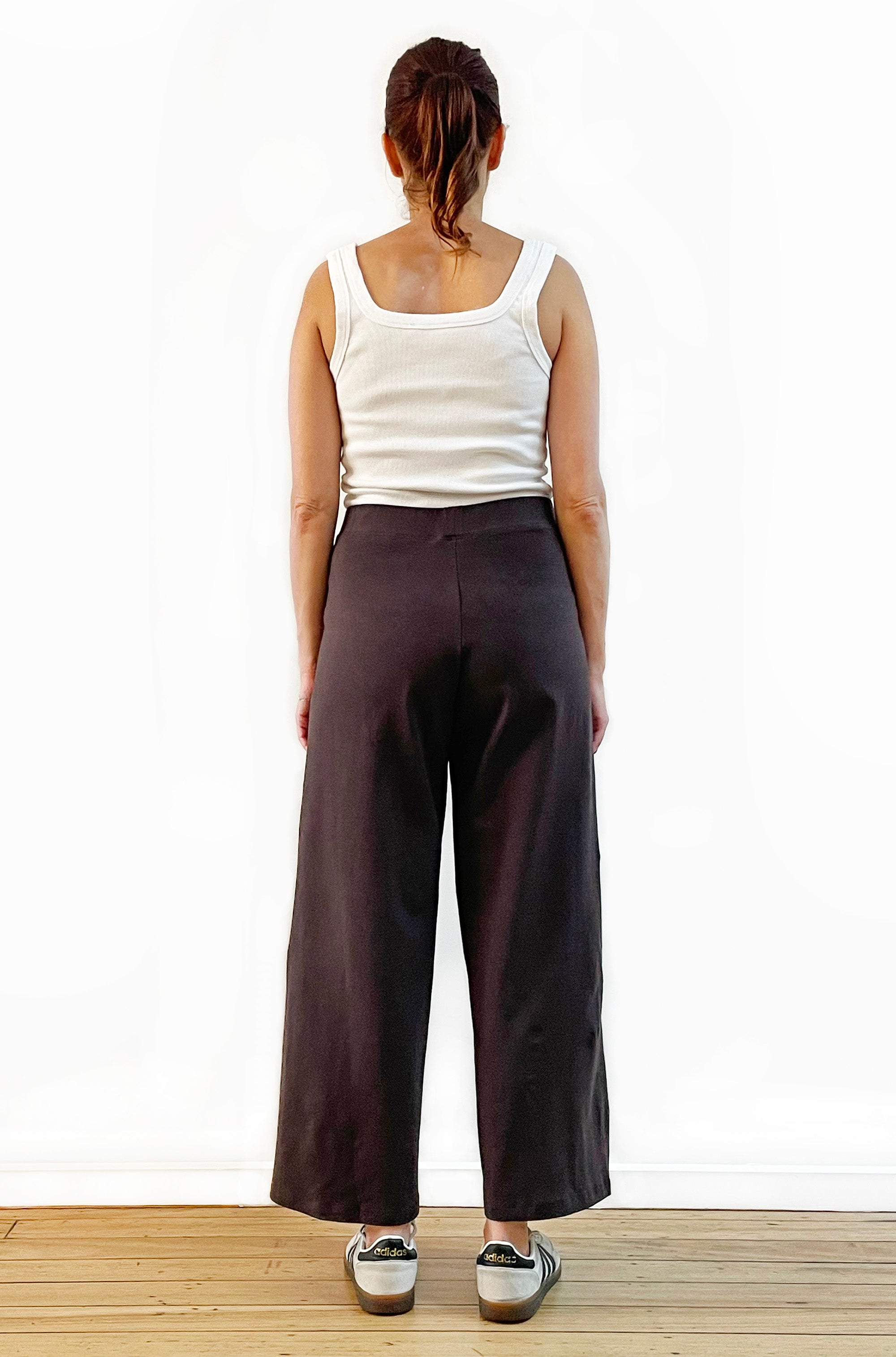 BAMBOO/ORGANIC COTTON WIDE LEG PANT CHOCOLATE