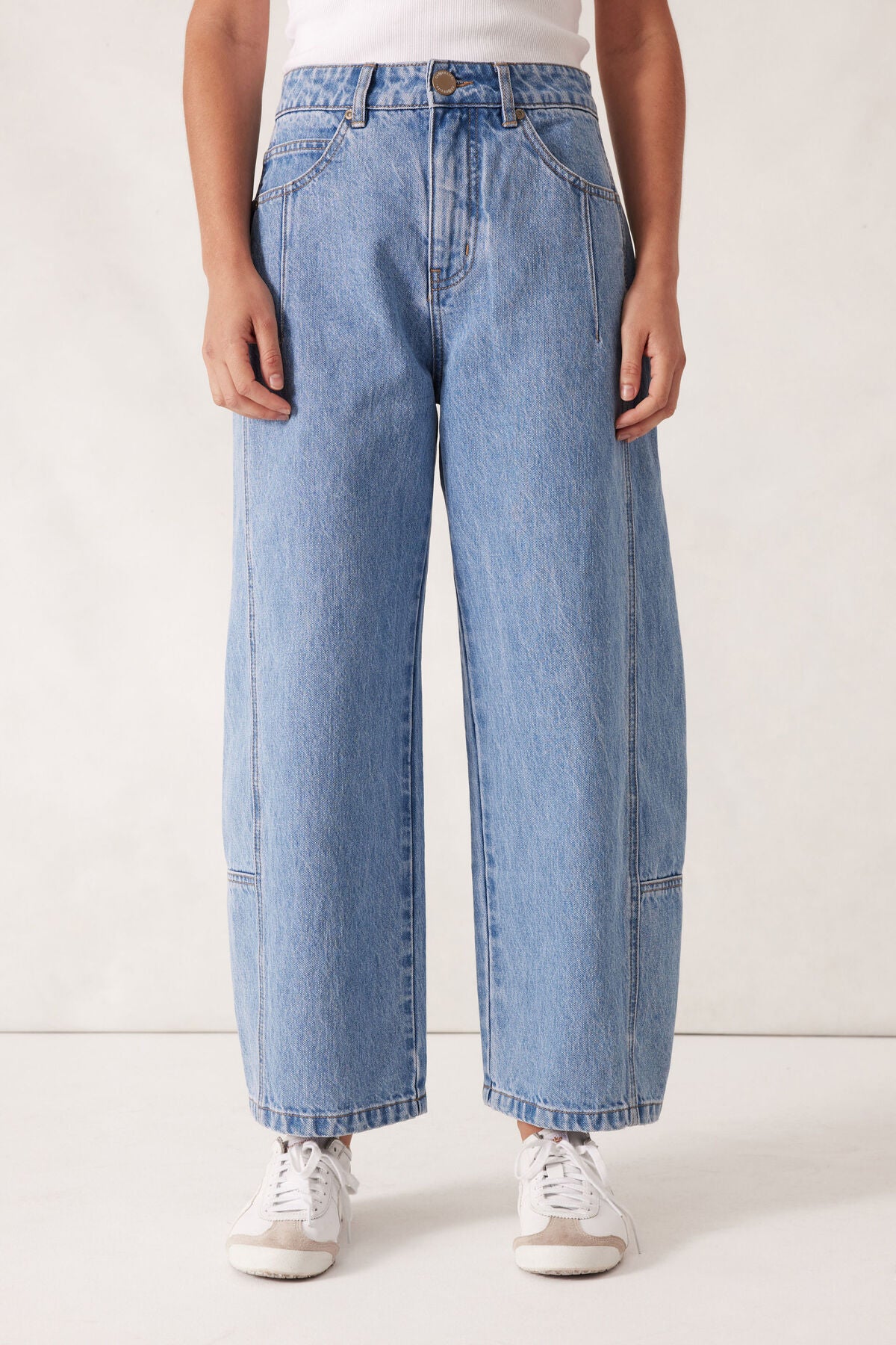 CERES LIFE DEMI BARREL JEAN VINTAGE BLUE