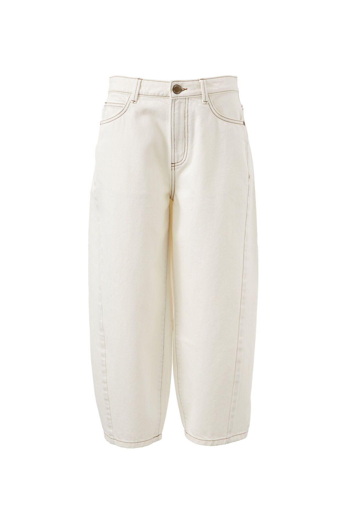 CERES LIFE MAGGIE TAPERED BARREL JEAN FRESH ECRU