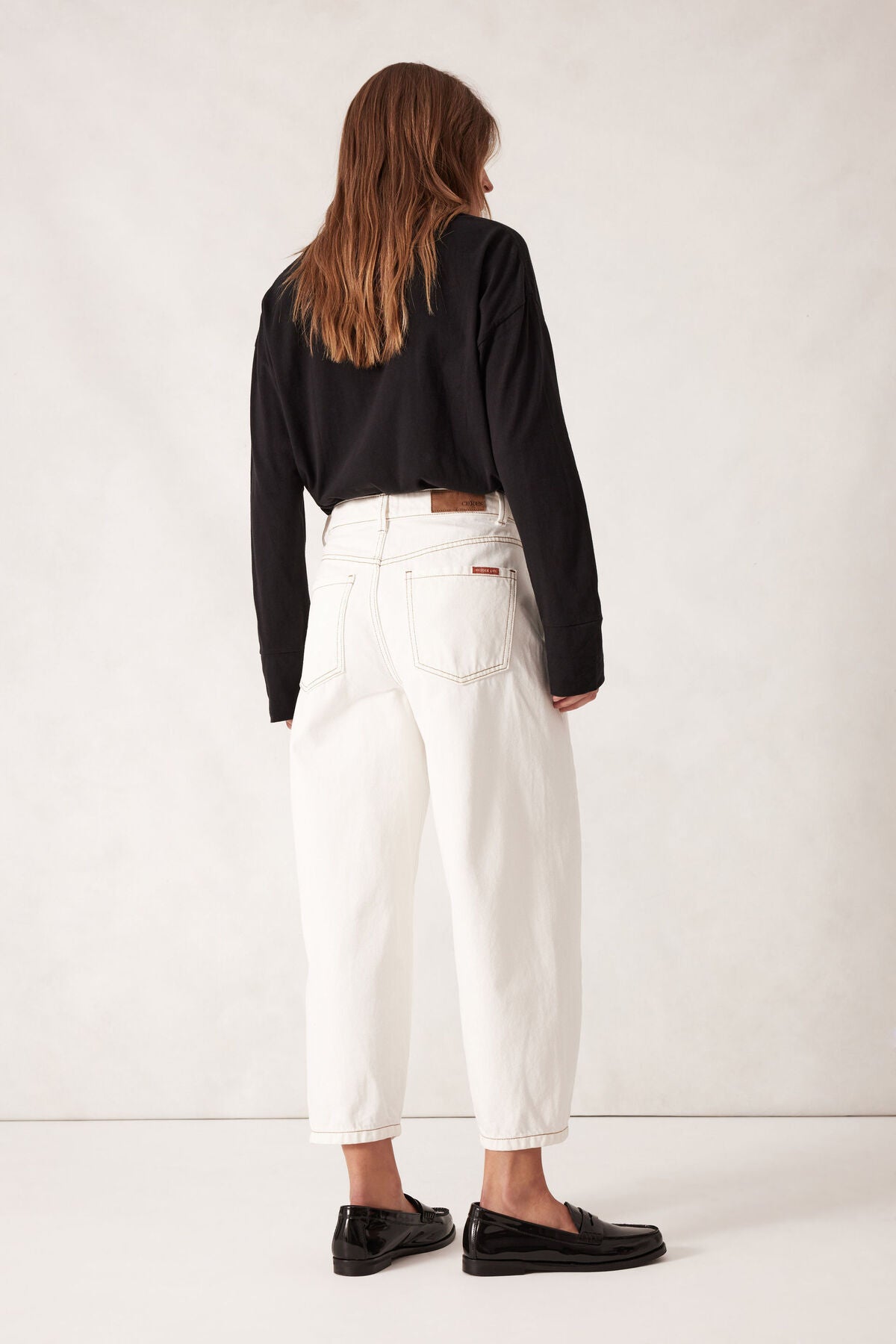 CERES LIFE MAGGIE TAPERED BARREL JEAN FRESH ECRU