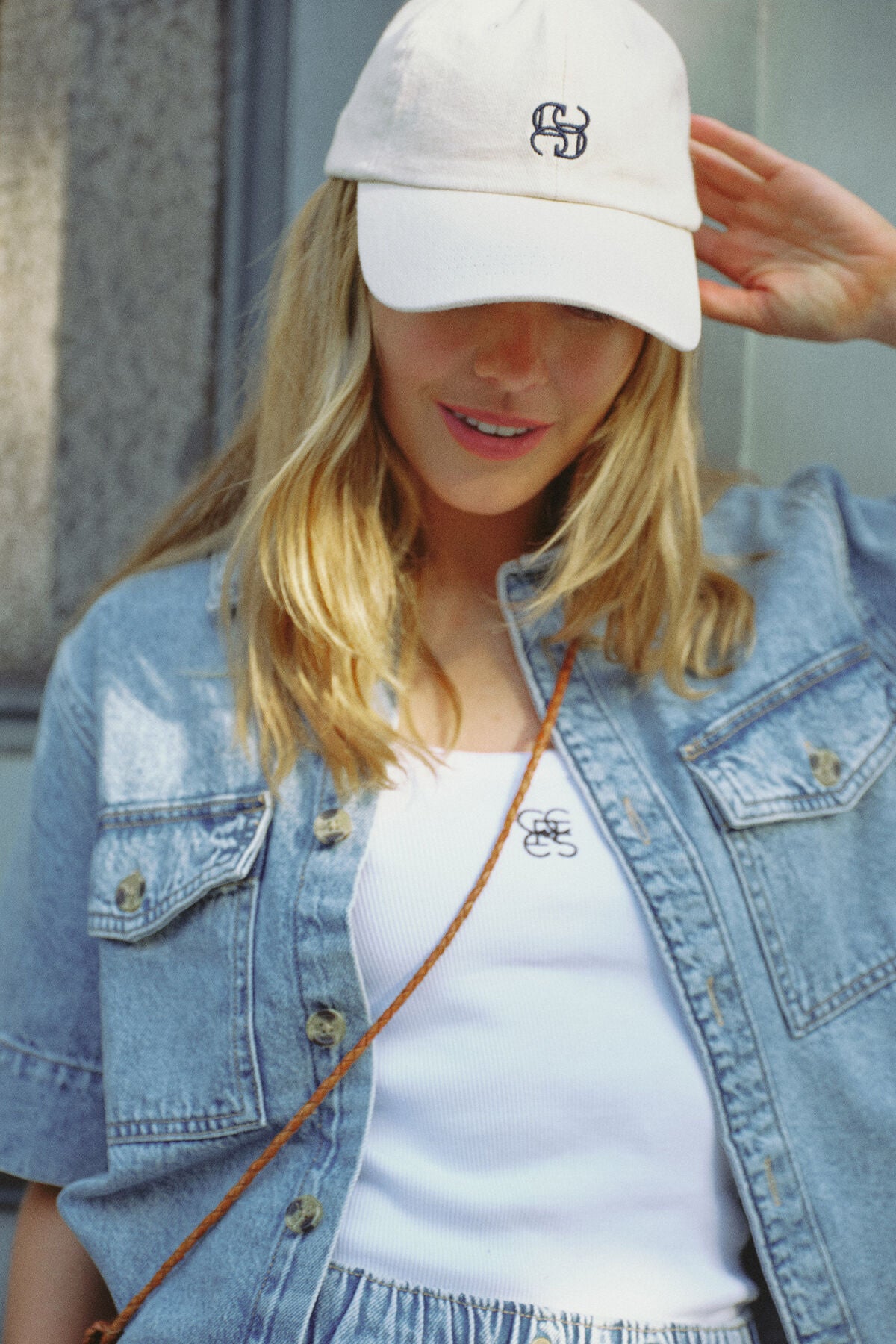 CERES LIFE MONOGRAM CAP ECRU