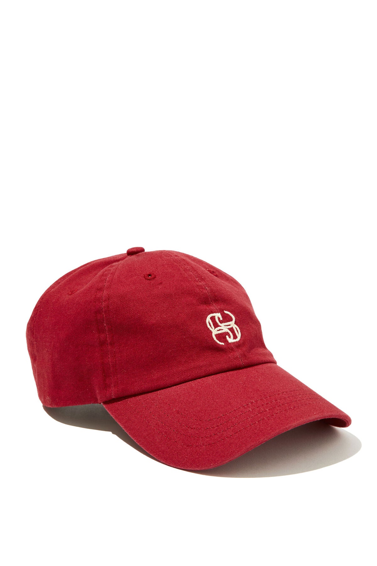 CERES LIFE MONOGRAM CAP DEEP RED