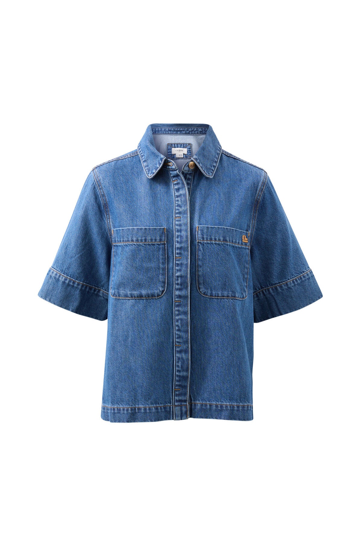CERES LIFE NOA SHORT SLEEVE SHIRT FRESH INDIGO