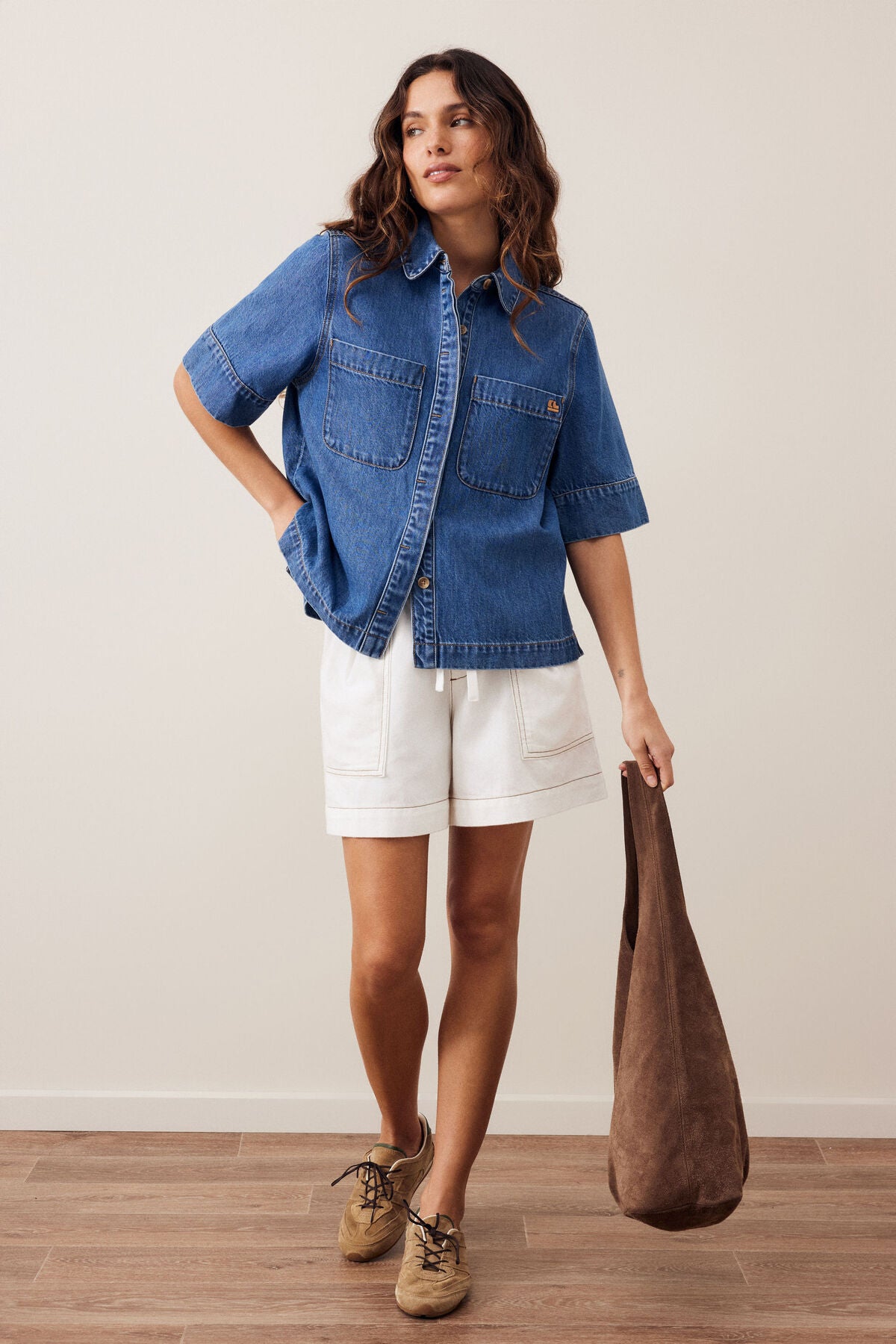 CERES LIFE NOA SHORT SLEEVE SHIRT FRESH INDIGO