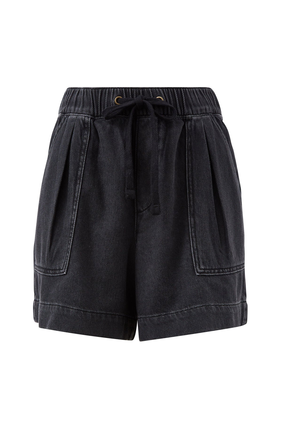 CERES LIFE DARCY RELAXED EVERYDAY SHORT VINTAGE BLACK TWILL