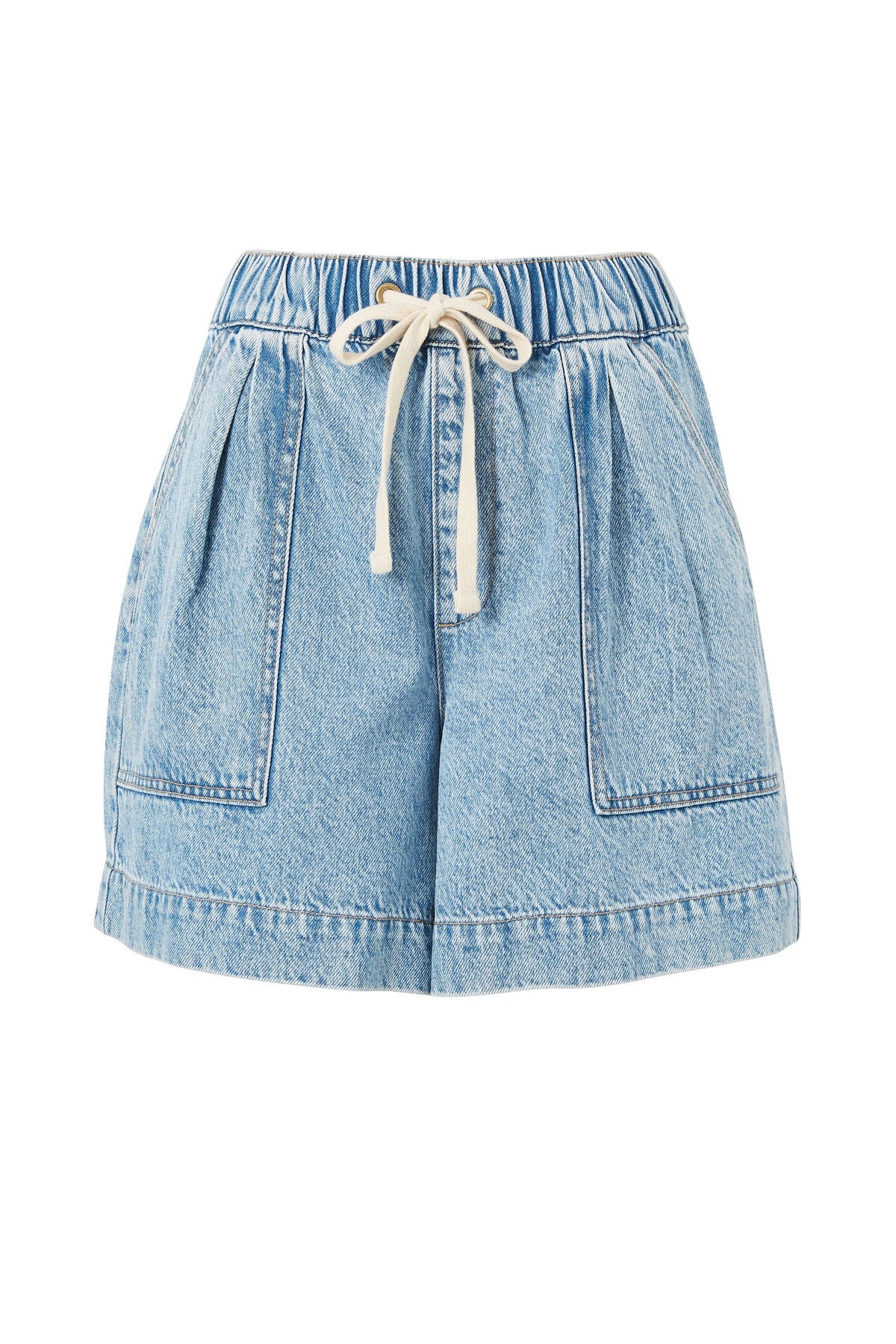 CERES LIFE DARCY RELAXED EVERYDAY SHORT VINTAGE BLUE DENIM