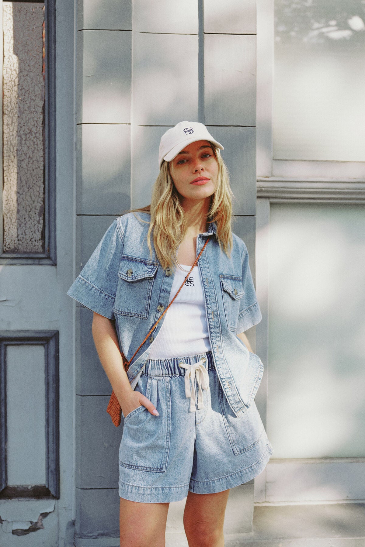 CERES LIFE DARCY RELAXED EVERYDAY SHORT VINTAGE BLUE DENIM