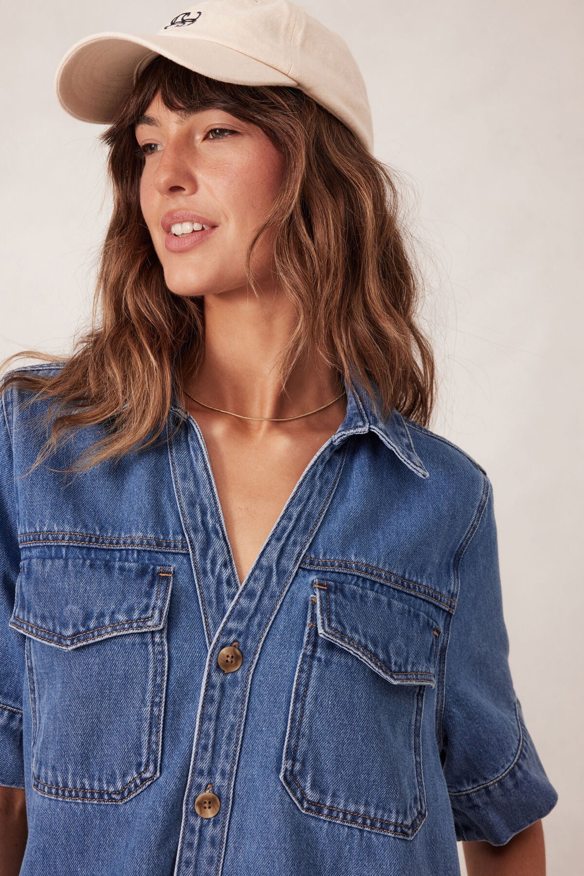 CERES LIFE RELAXED SHIRT DRESS FRESH INDIGO
