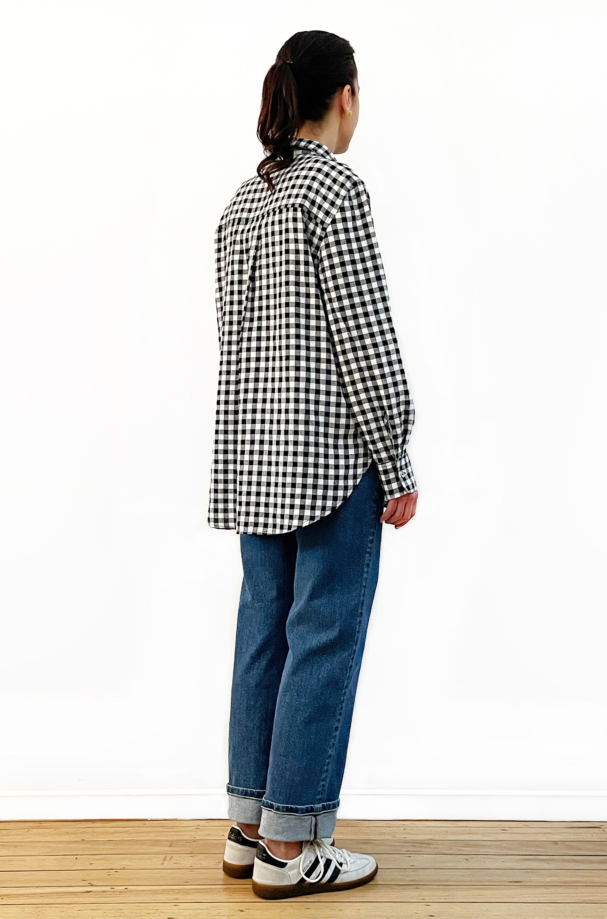 COTTON SLIM CUT CLASSIC SHIRT GINGHAM
