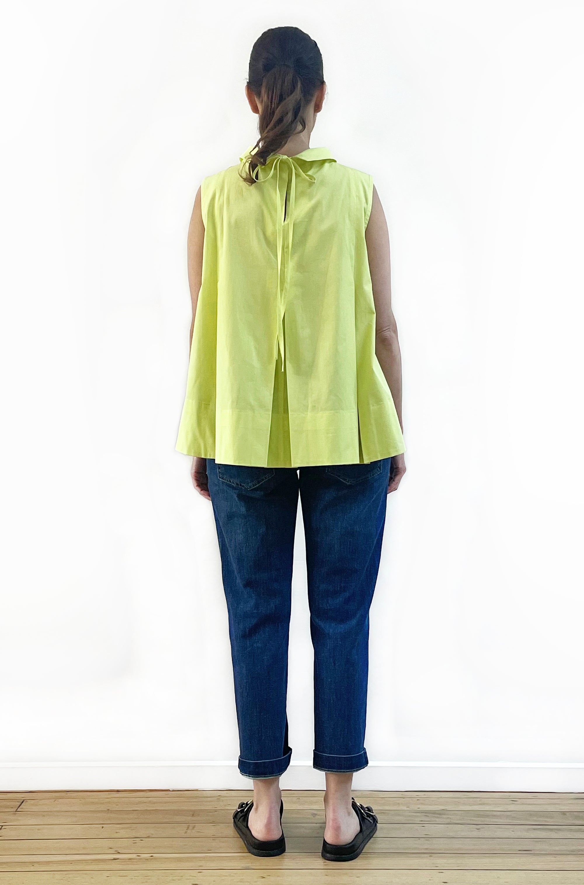 COTTON ROLL NECK SWING TOP LEMONADE