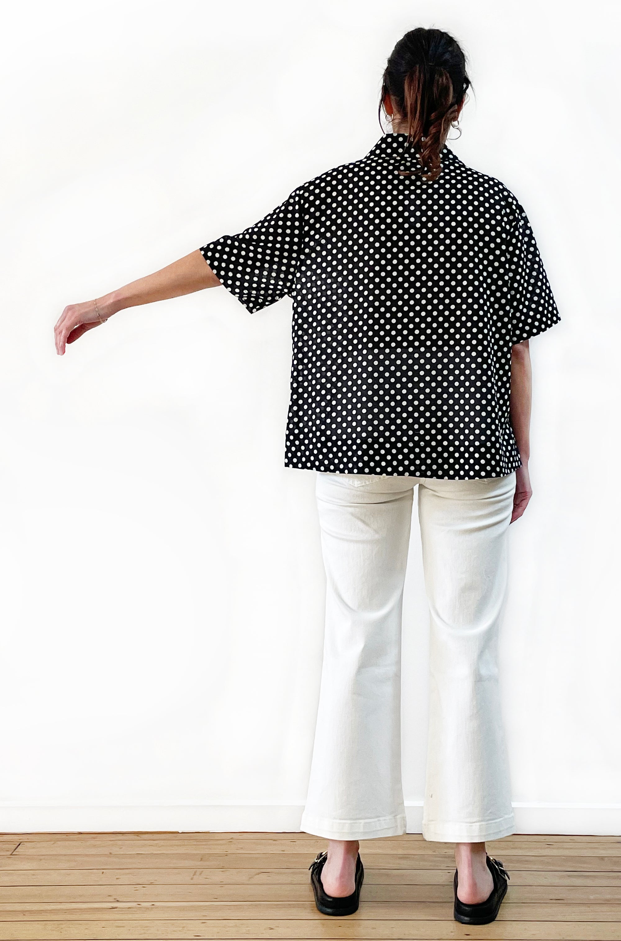 COTTON VOILE SHORT SLEEVE SHIRT SPOT