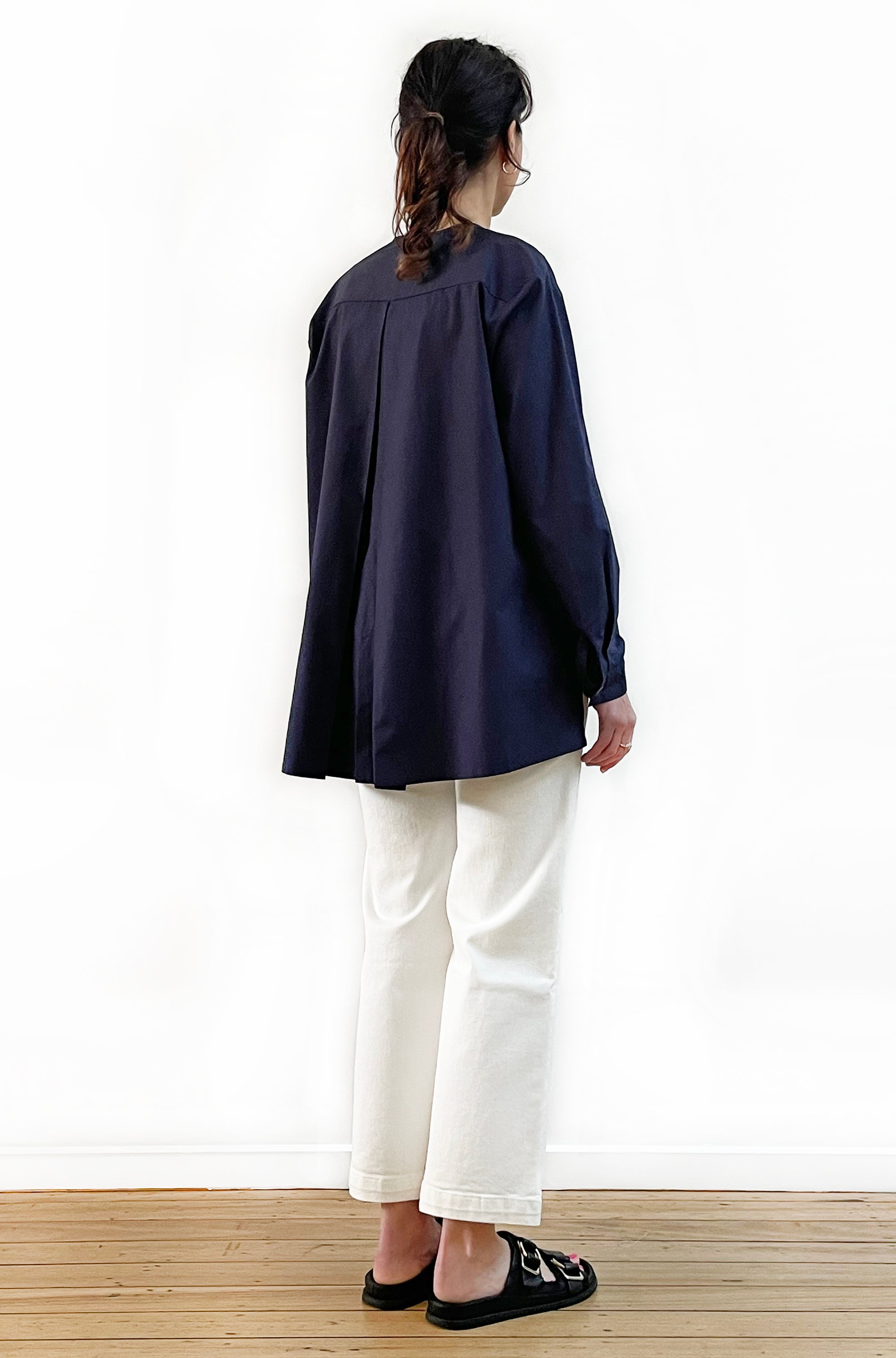 COTTON SWING SHIRT JACKET NAVY