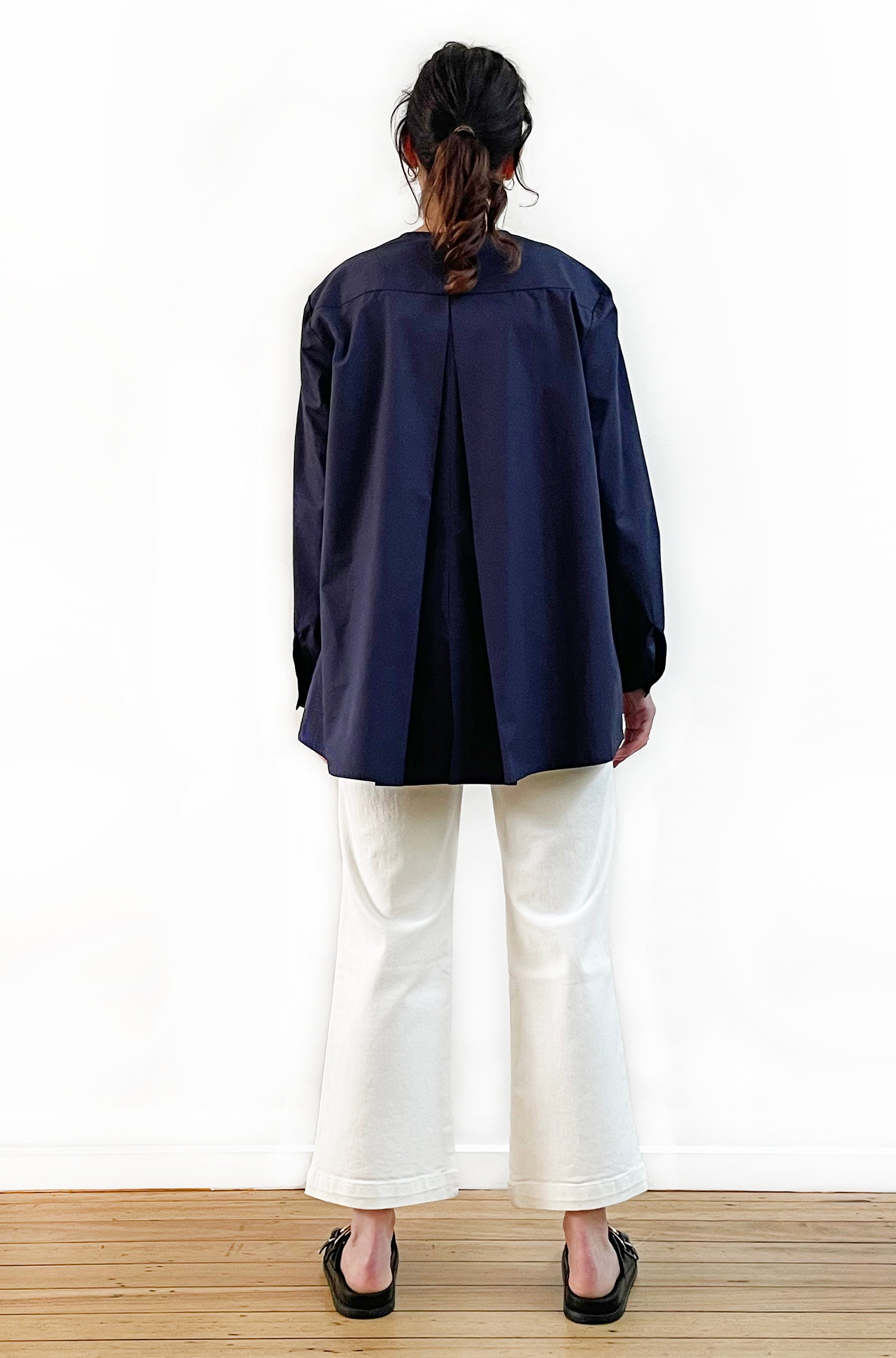 COTTON SWING SHIRT JACKET NAVY