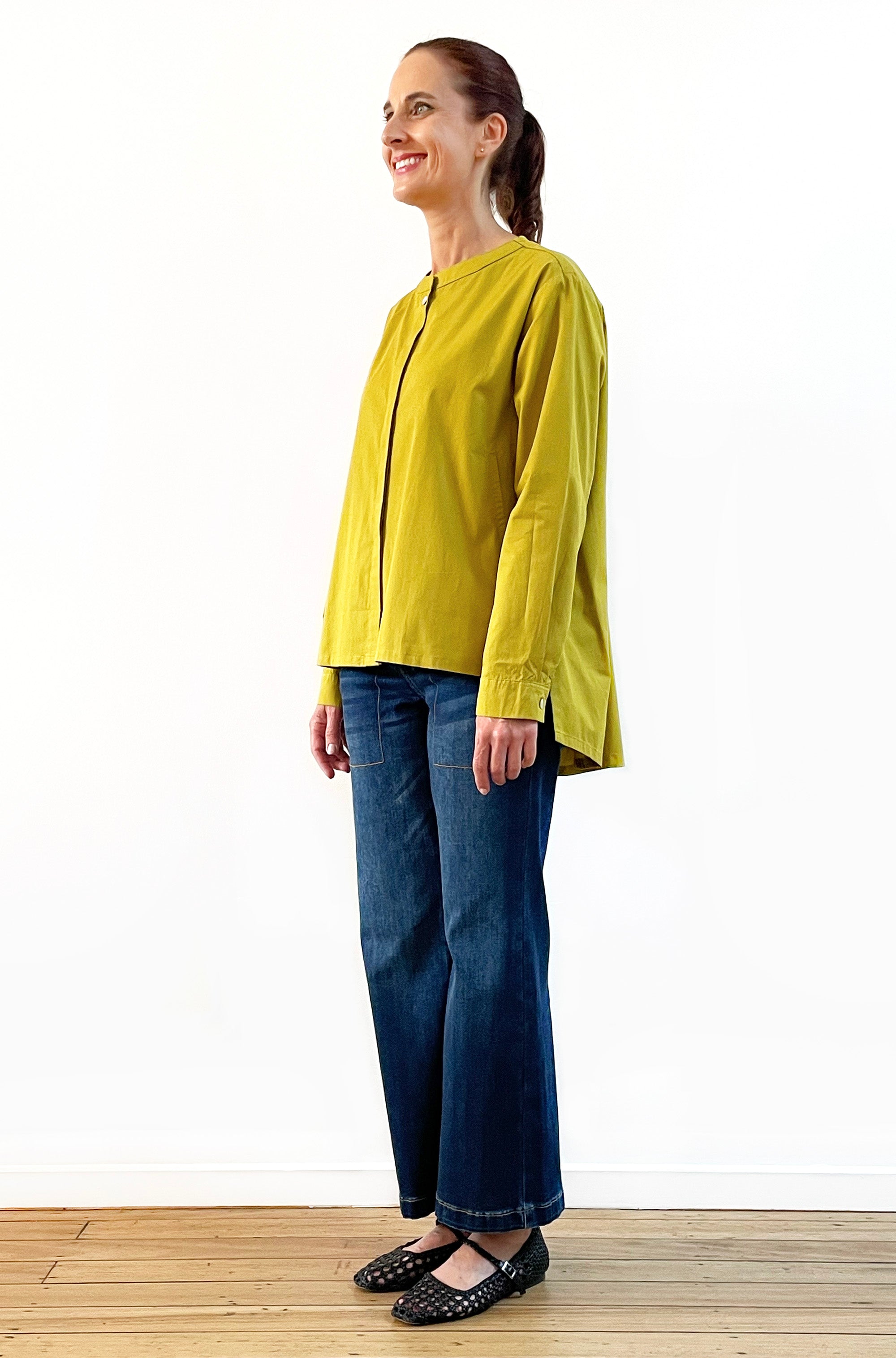 COTTON SWING SHIRT JACKET PICKLE