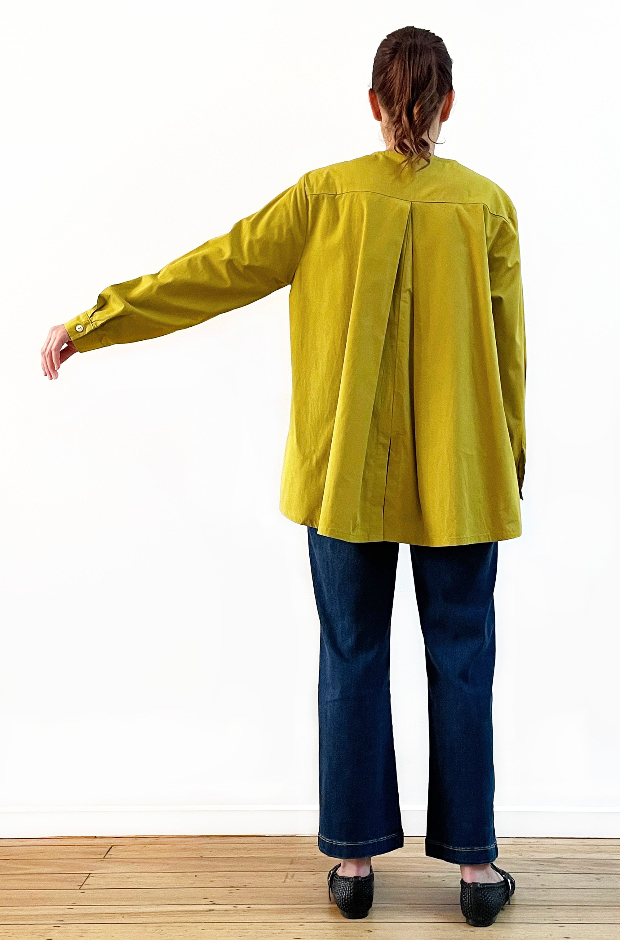 COTTON SWING SHIRT JACKET PICKLE