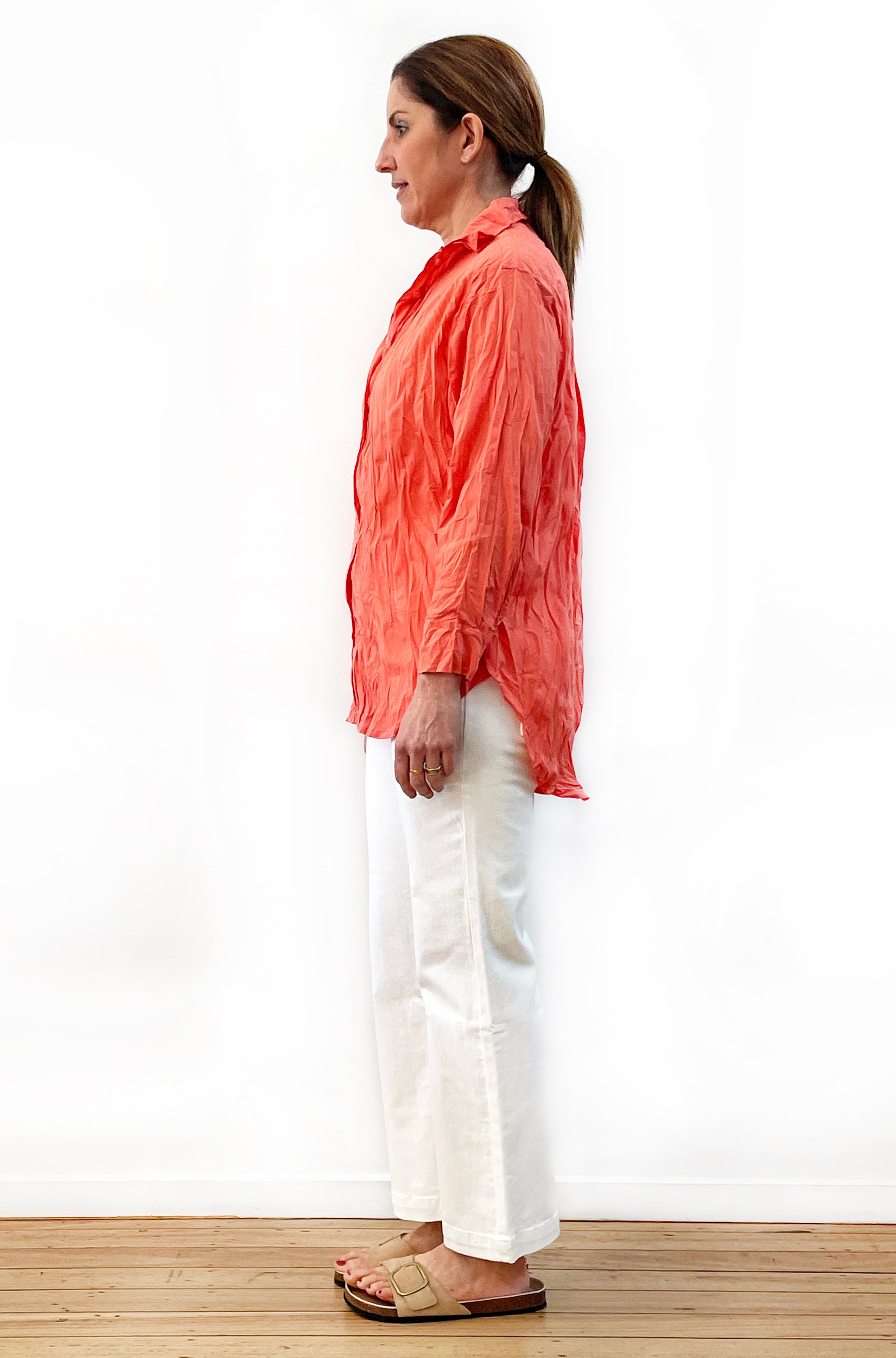 COTTON TWIST & GO SHIRT TANGELO