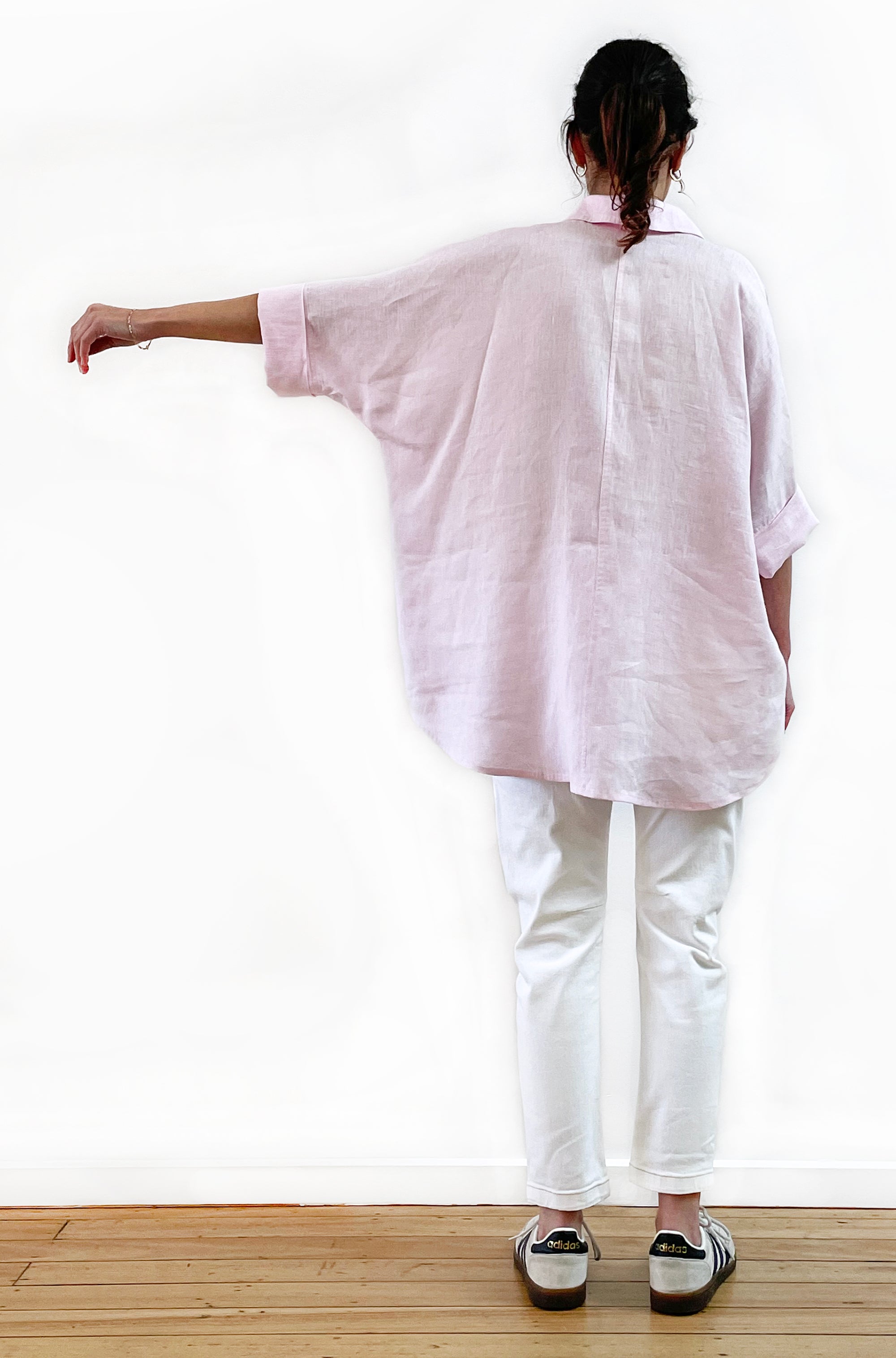 LINEN RELAXED SHIRT SOFT PINK