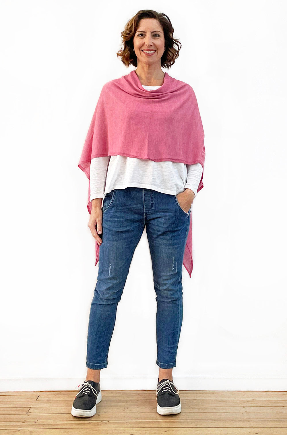 NEXT LEVEL 5-WAY PONCHO ROSE