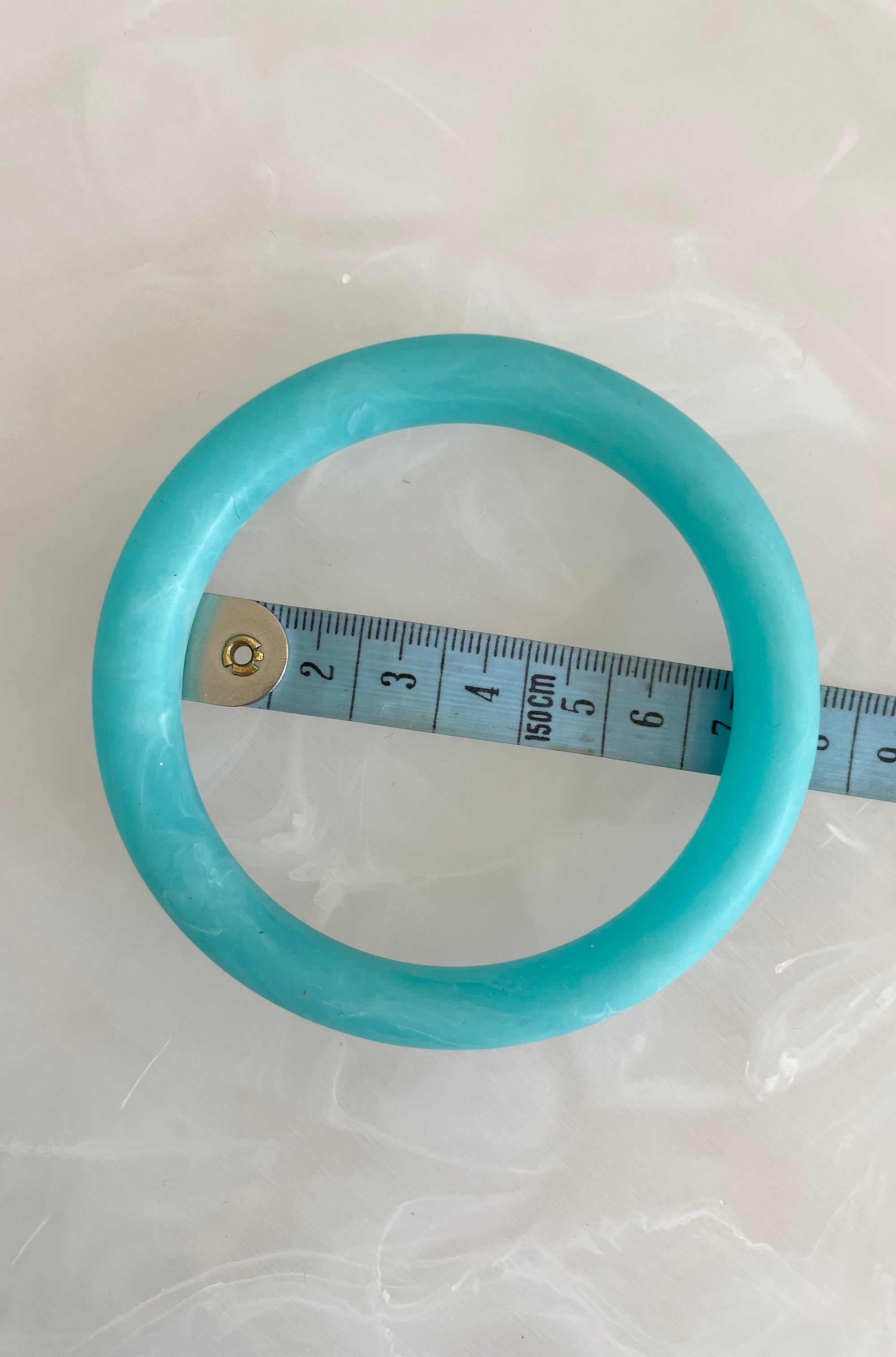 RESIN ROUND BANGLE TURQUOISE