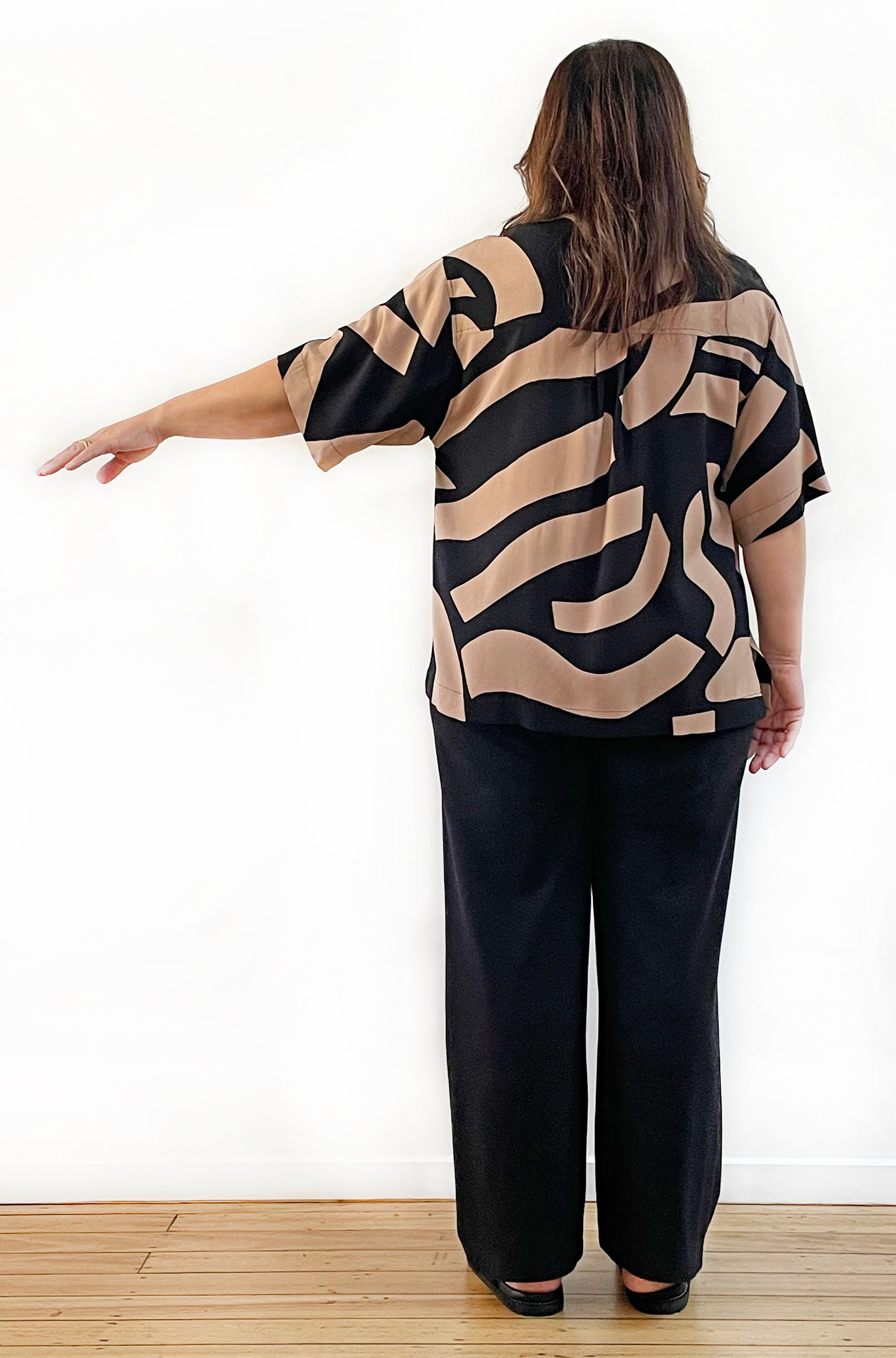 PRINT SHORT SLEEVE SHIRT ABSTRACT