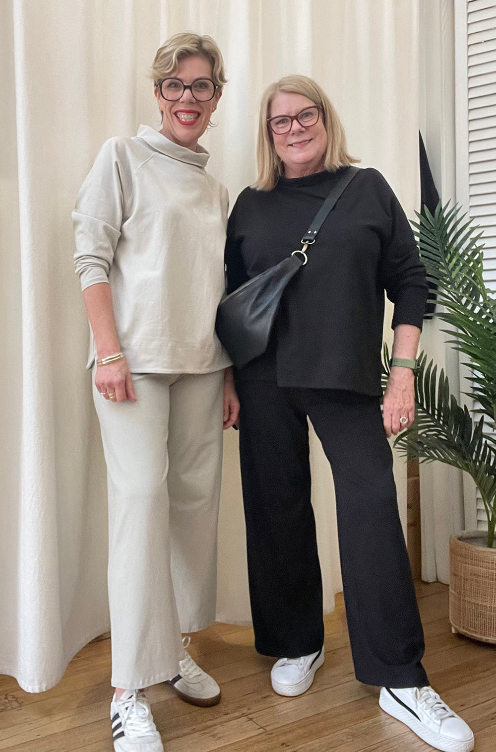 BAMBOO/ORGANIC COTTON WIDE LEG PANT BLACK