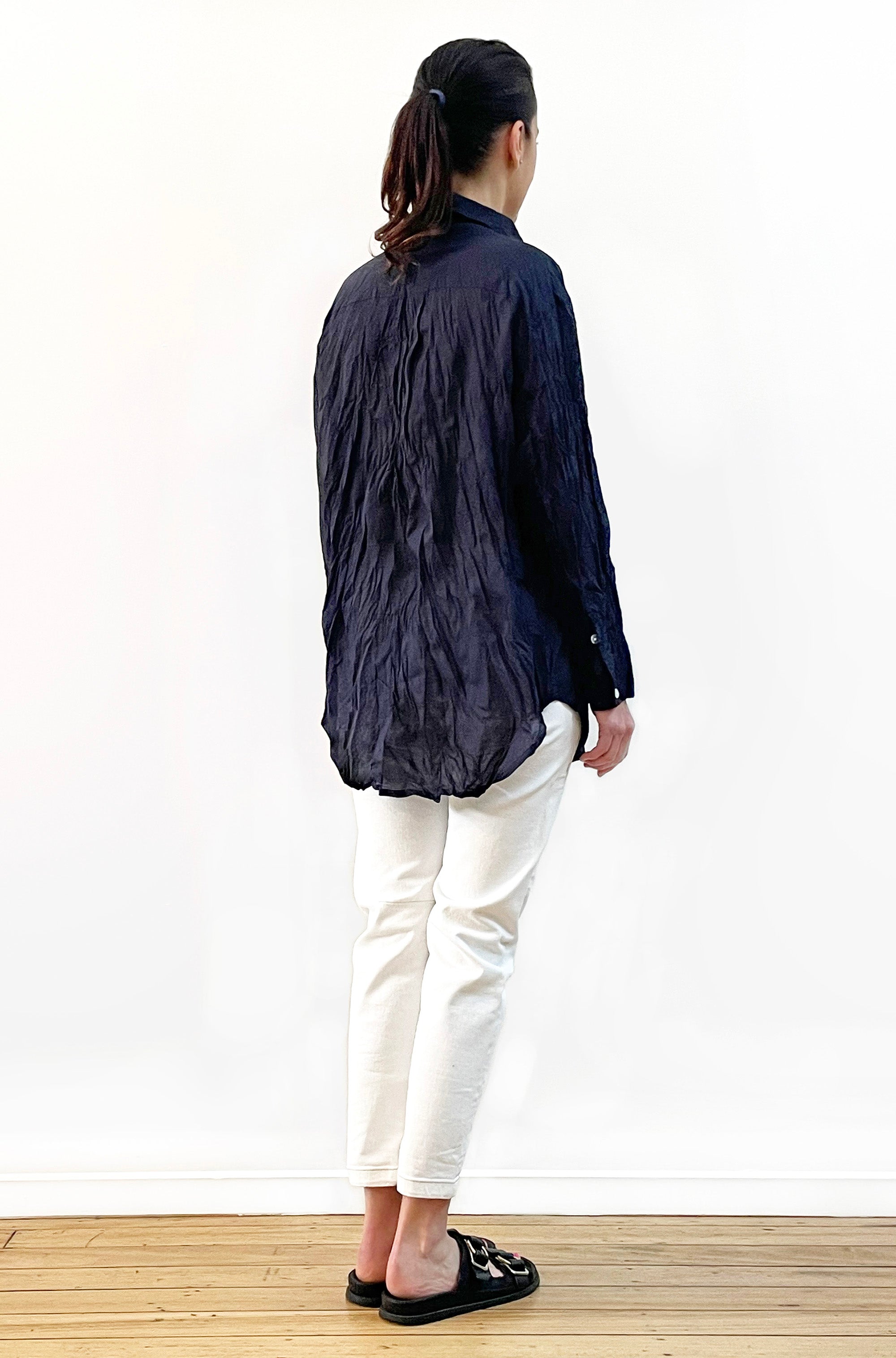 COTTON TWIST & GO SHIRT FRENCH NAVY