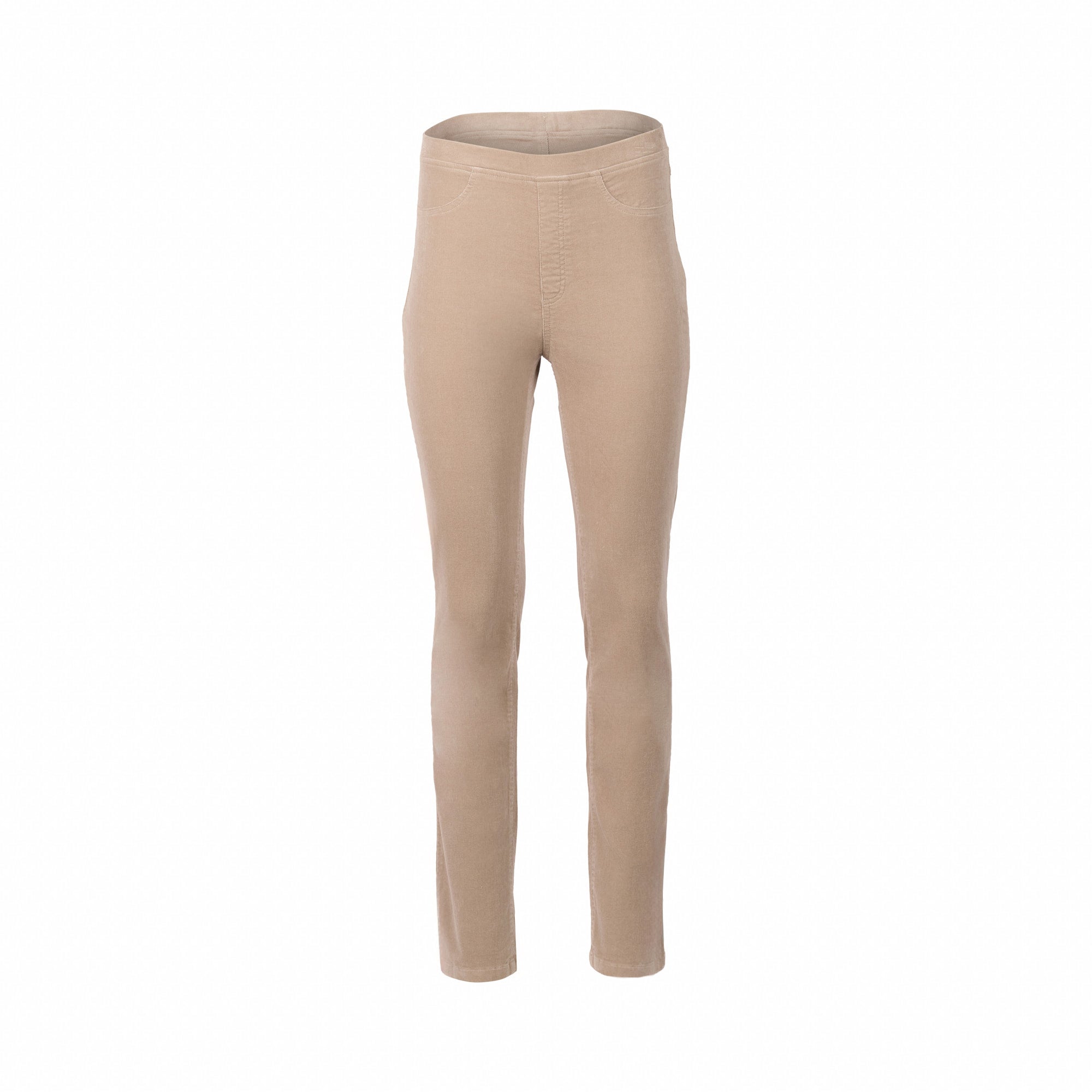 VASSALLI SLIM LEG FULL LENGTH PINWALE CORD PULL ON OAT