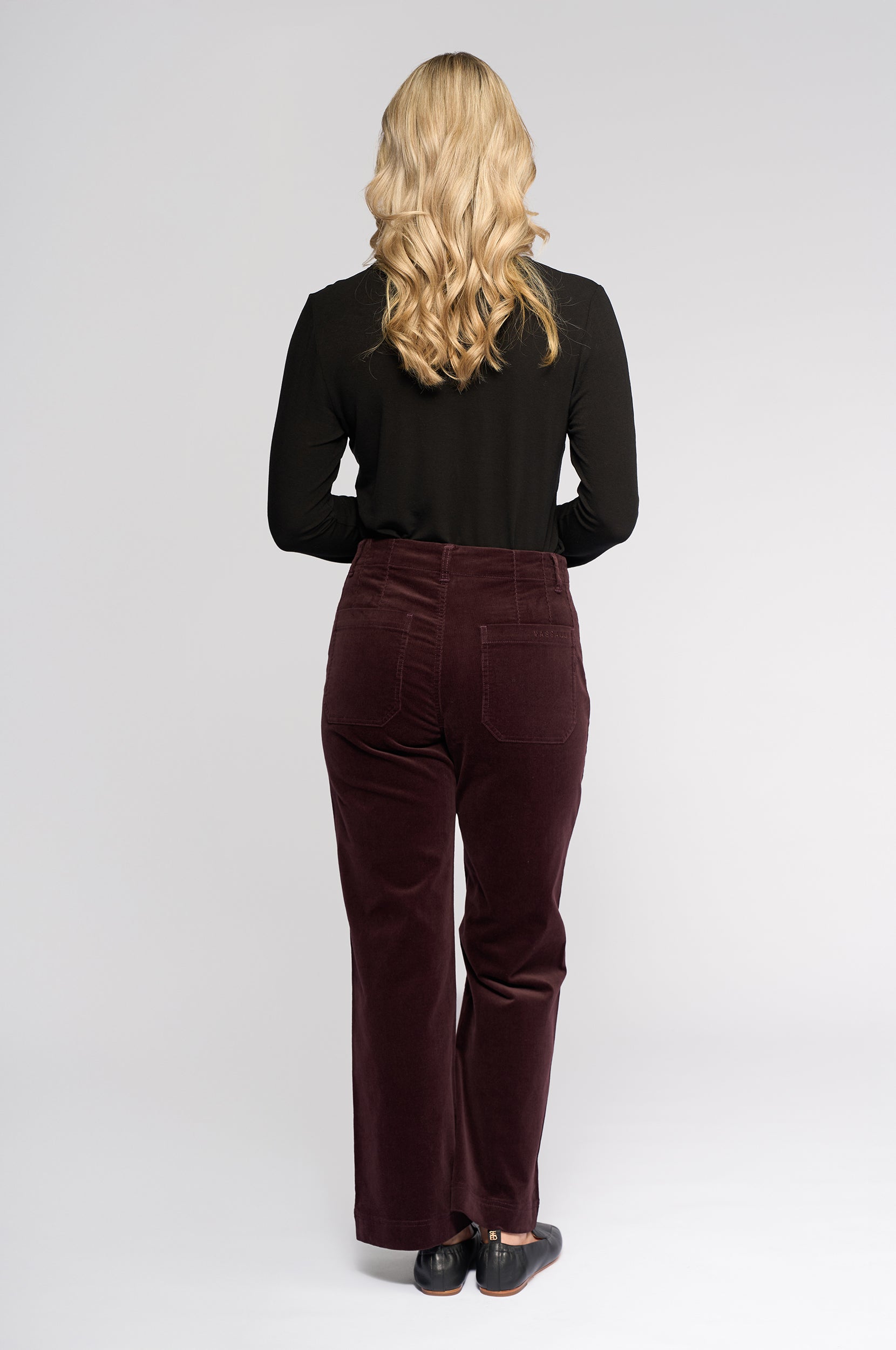 VASSALLI DAILY CORD PANT MERLOT