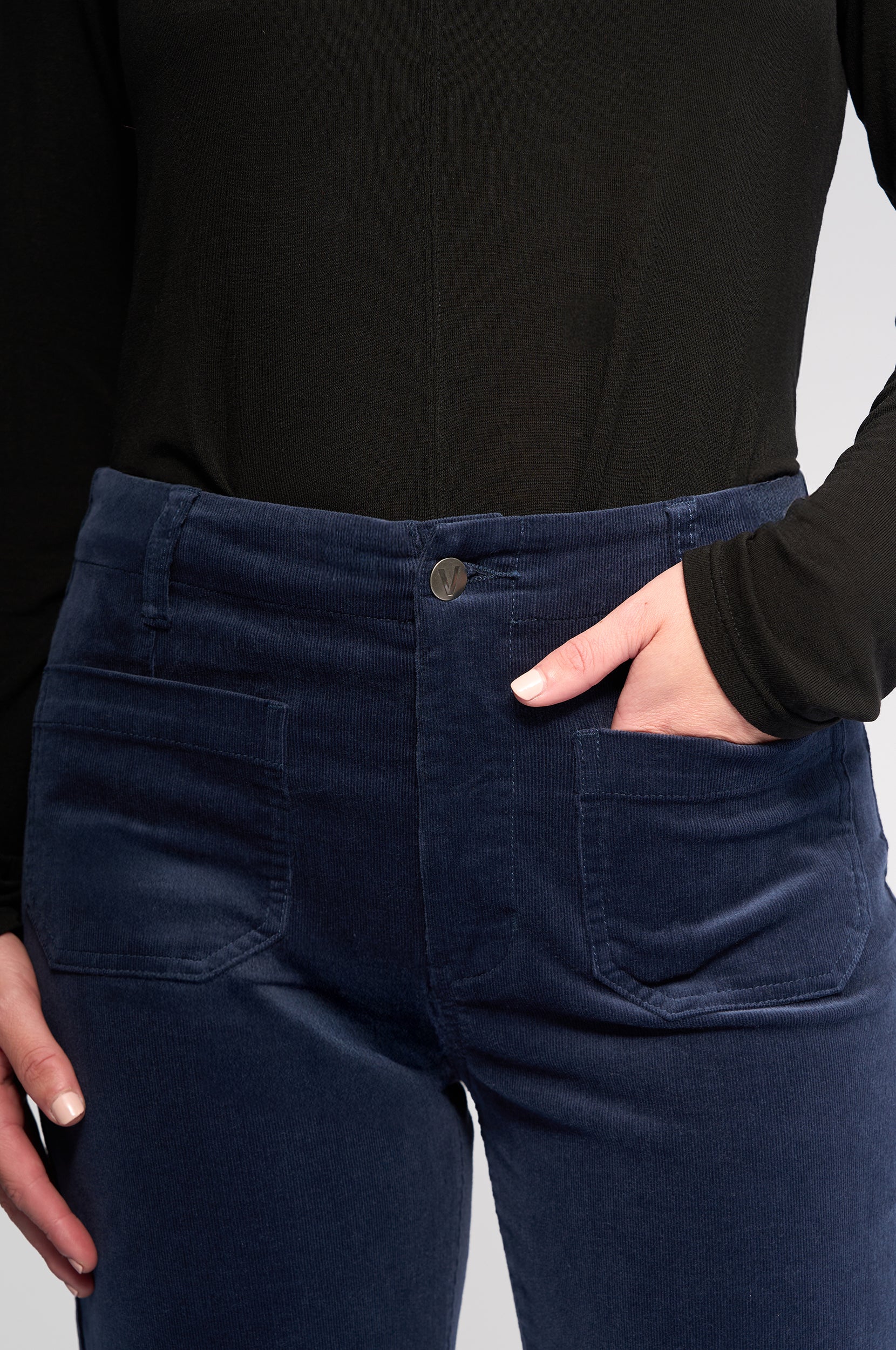 VASSALLI DAILY CORD PANT SLATE BLUE