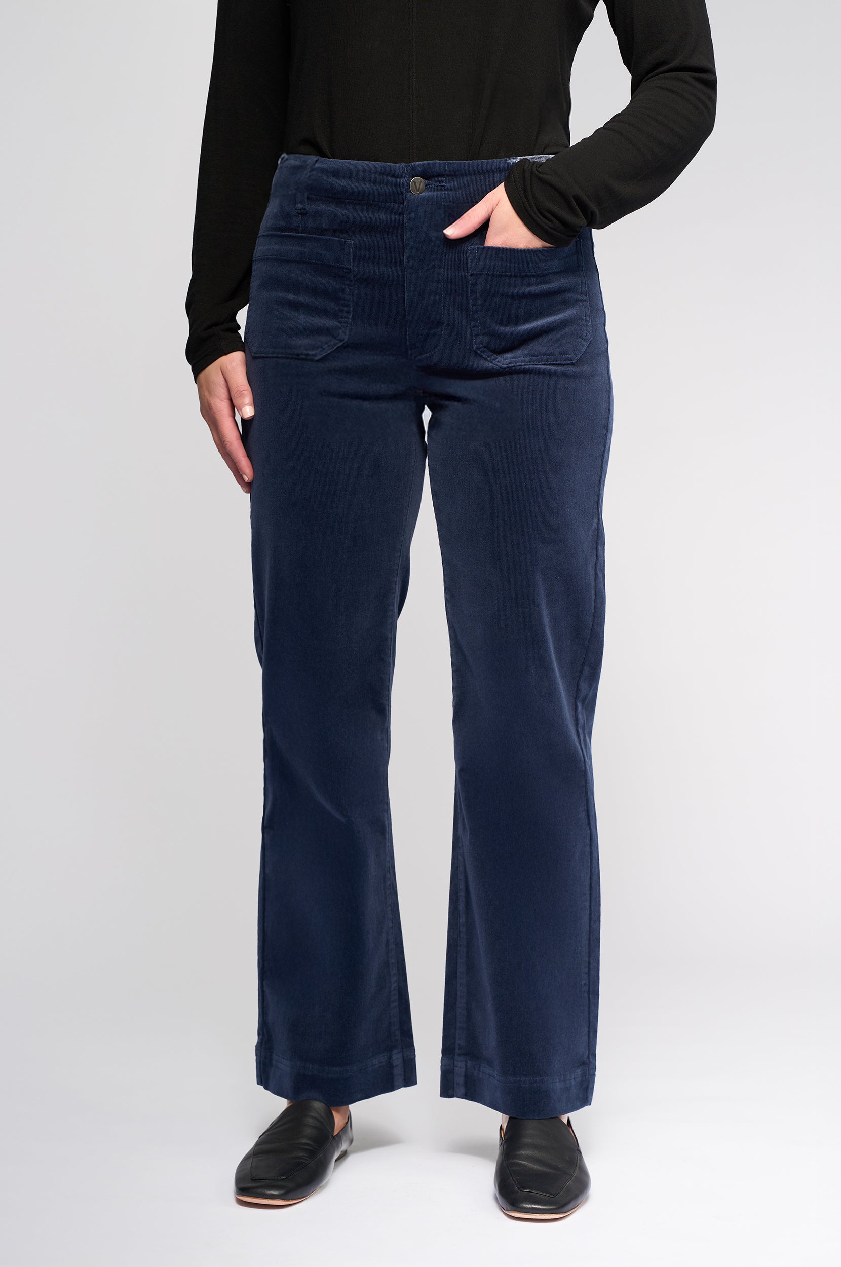 VASSALLI DAILY CORD PANT SLATE BLUE