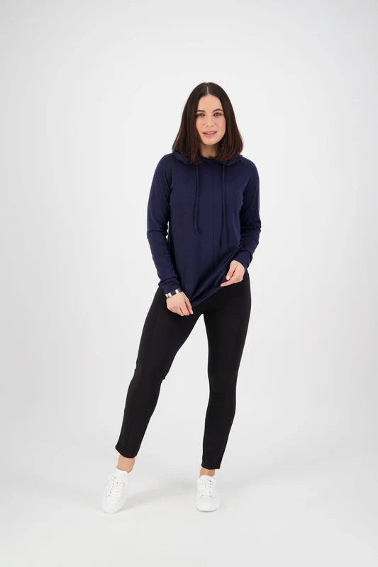 VASSALLI FORTUNE PONTI PULL ON PANT BLACK