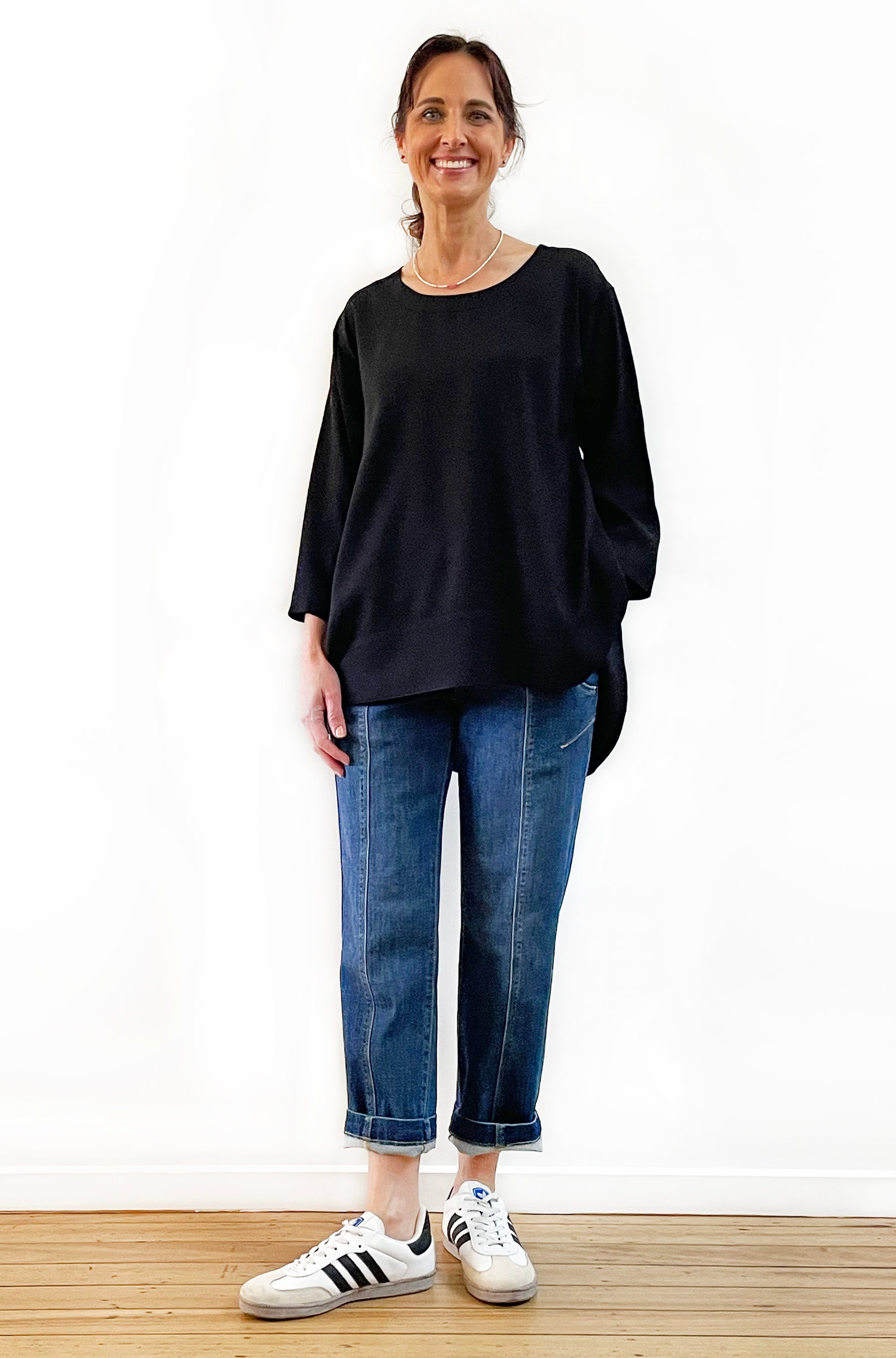 VISCOSE HI LO TOP BLACK