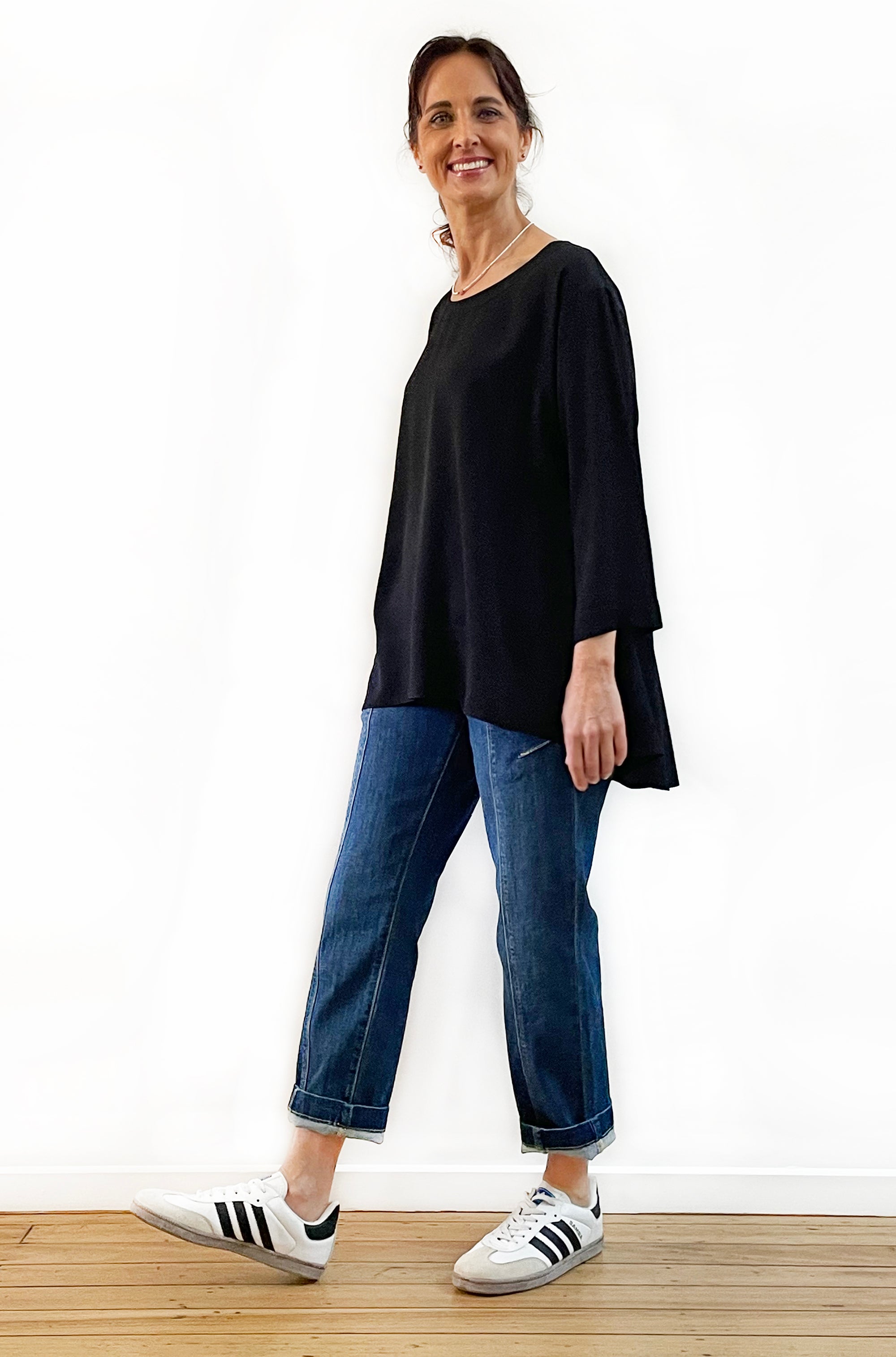 VISCOSE HI LO TOP BLACK