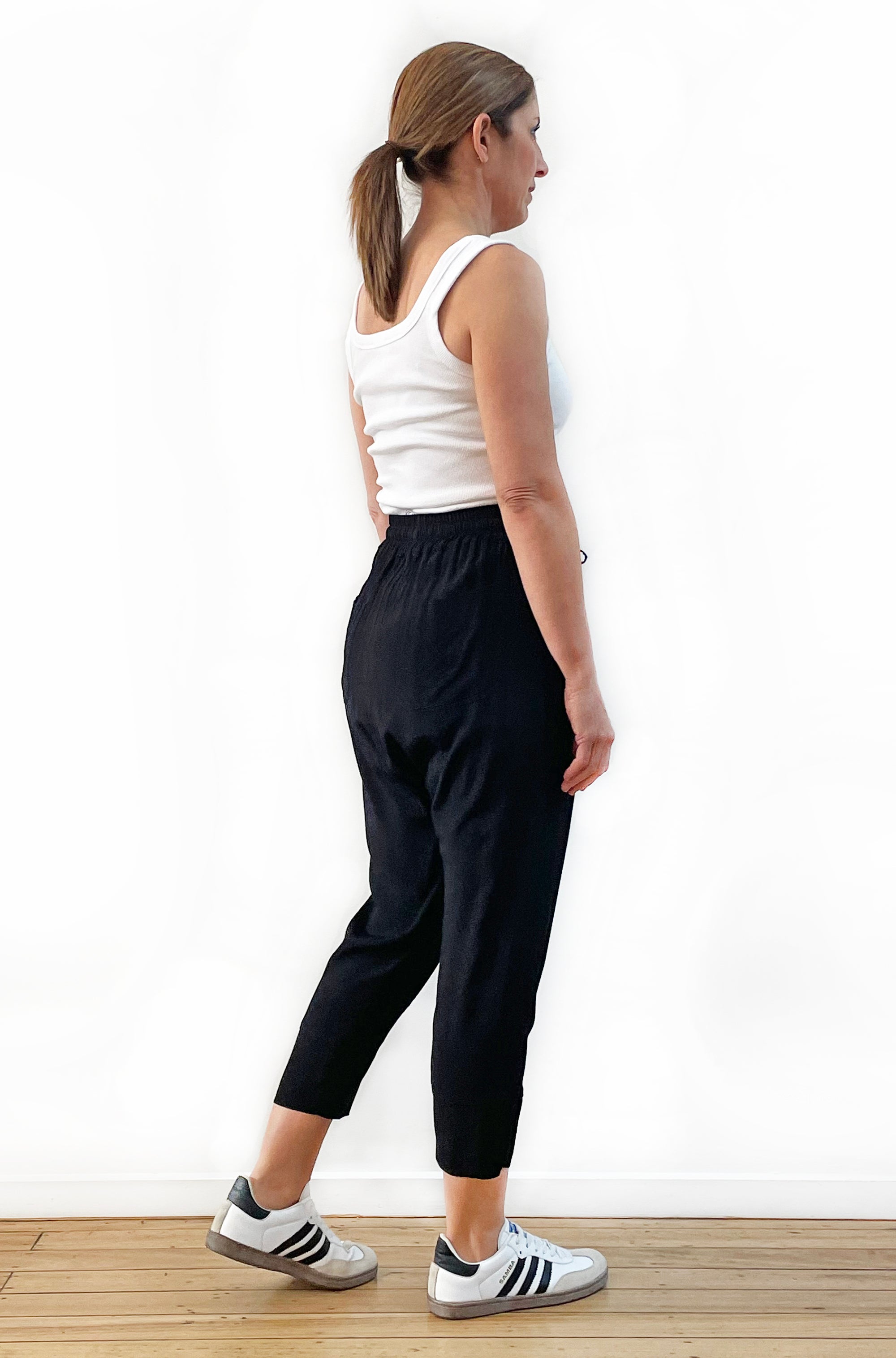 VISCOSE SLOUCH PANT BLACK