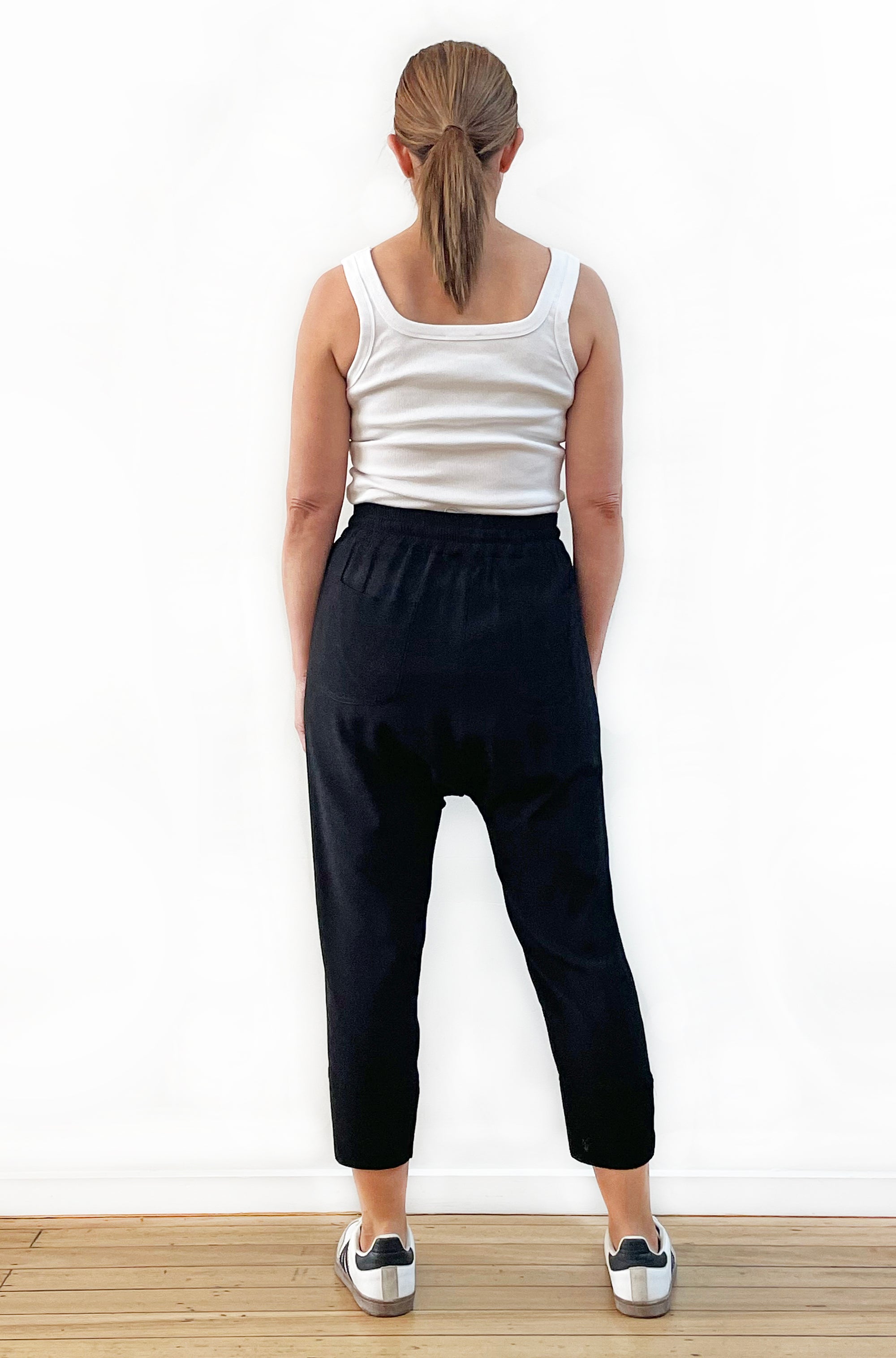 VISCOSE SLOUCH PANT BLACK