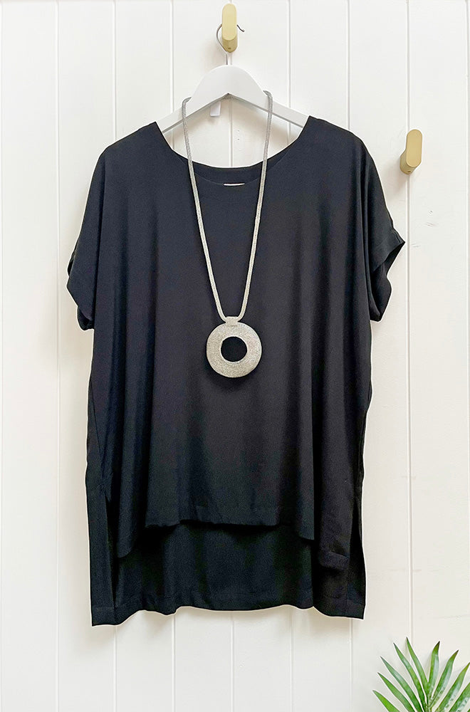 WIRE DONUT NECKLACE SILVER