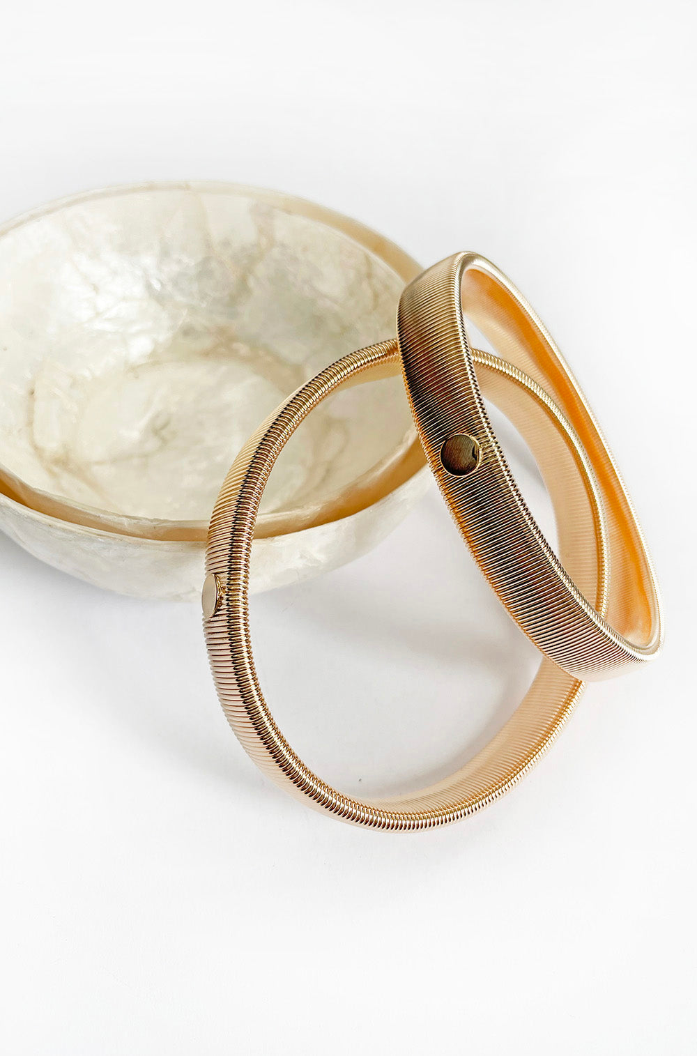 ELASTICATED ARMBANDS GOLD
