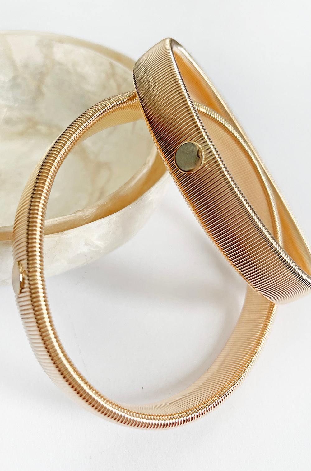 ELASTICATED ARMBANDS GOLD