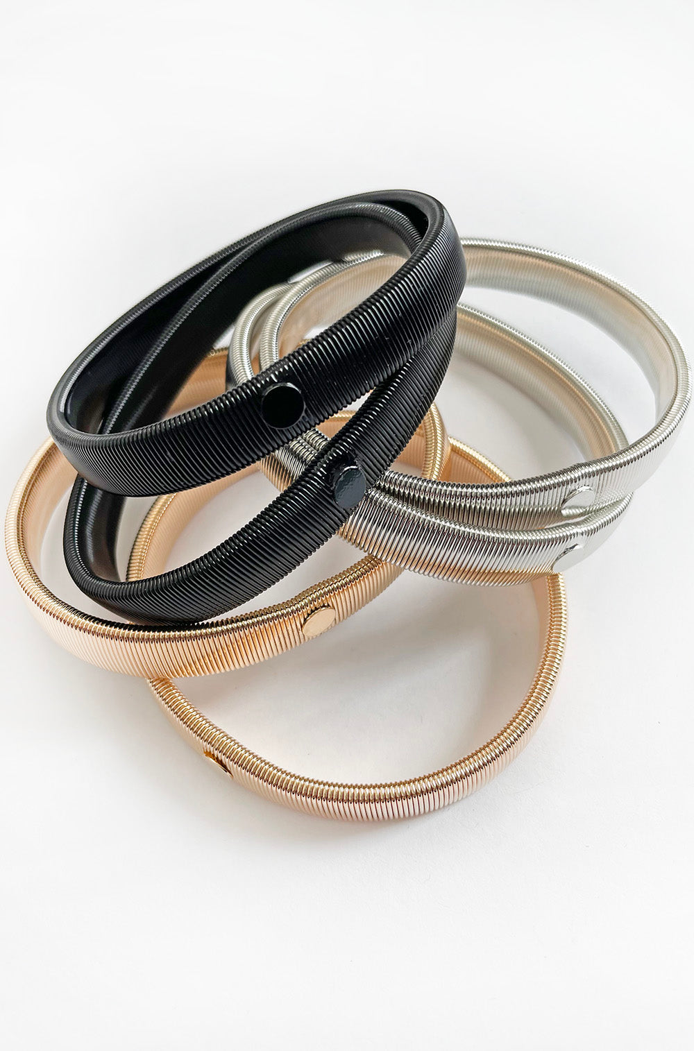 ELASTICATED ARMBANDS GOLD